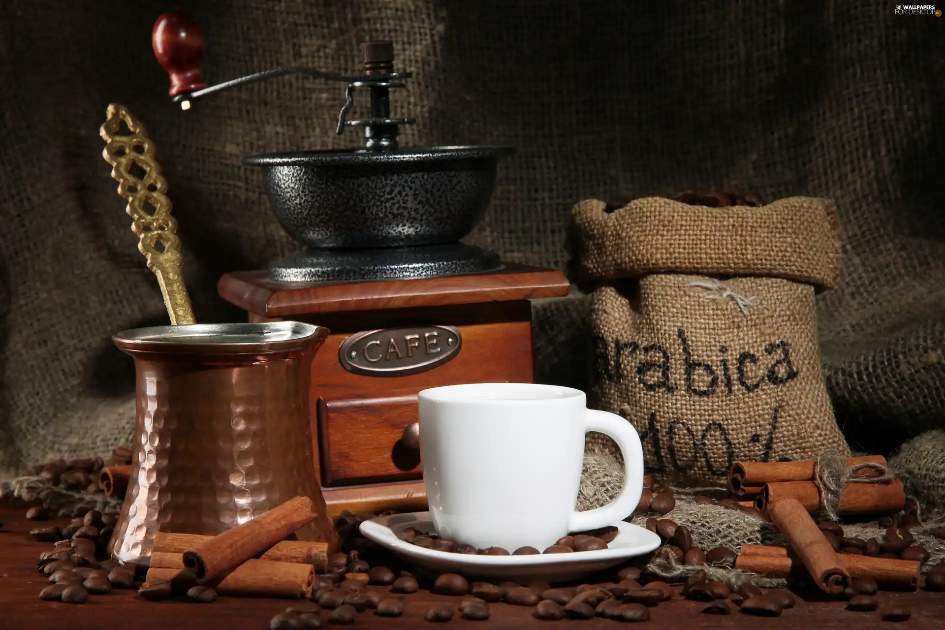 coffee, Mill, Cup, grains