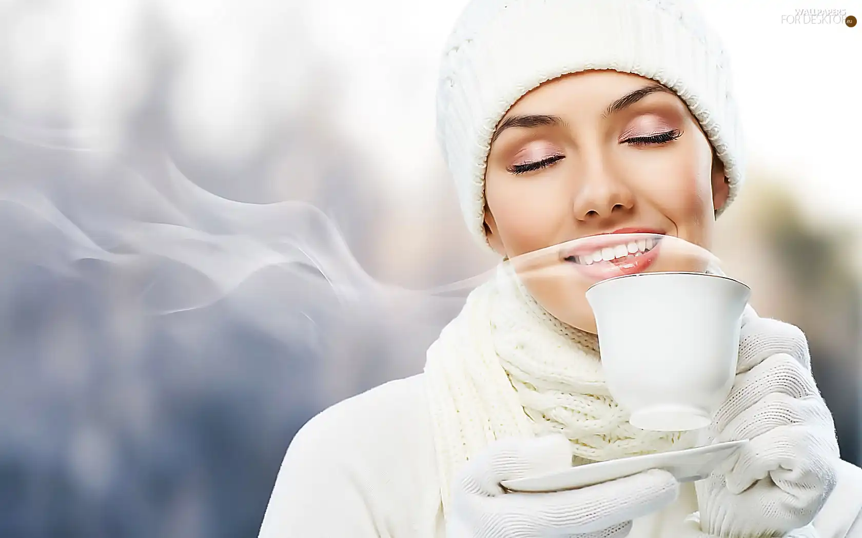 cup, Women, winter