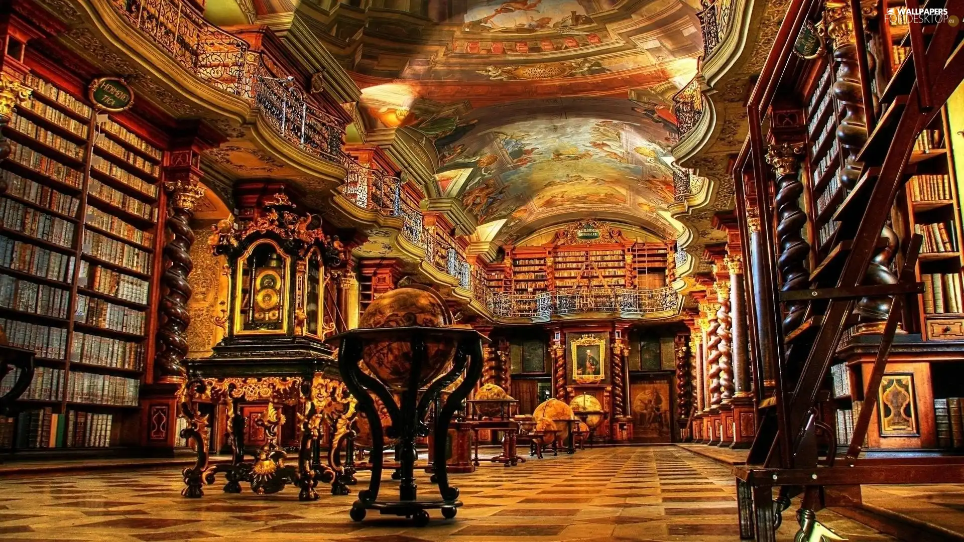 Clementinum, Prague, Czech Republic, Library