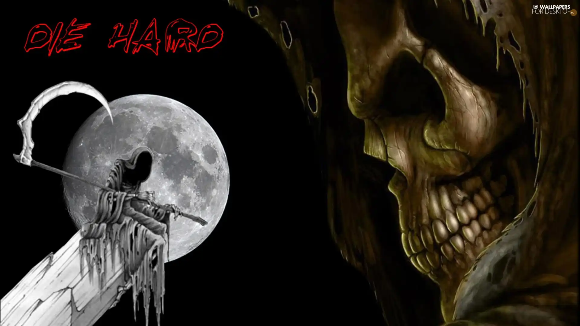 death, skull, Planet