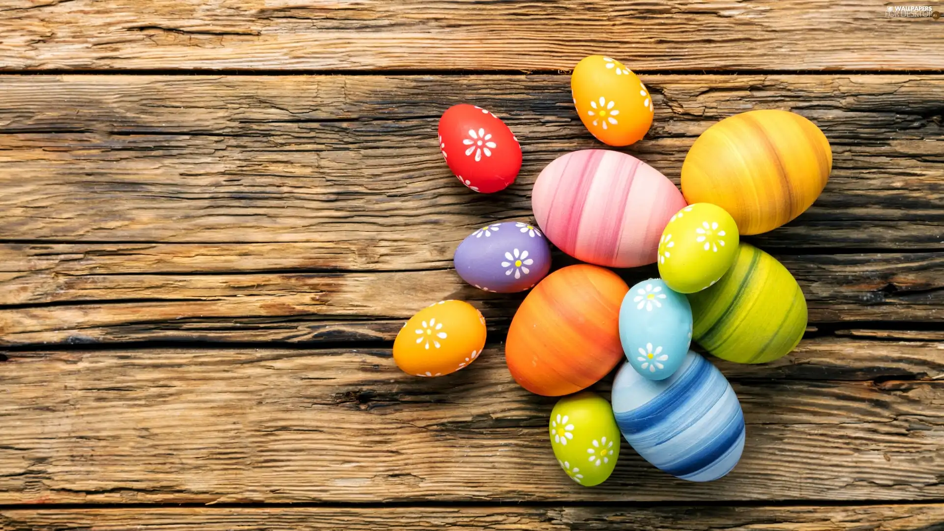 Easter, eggs, decoration, color