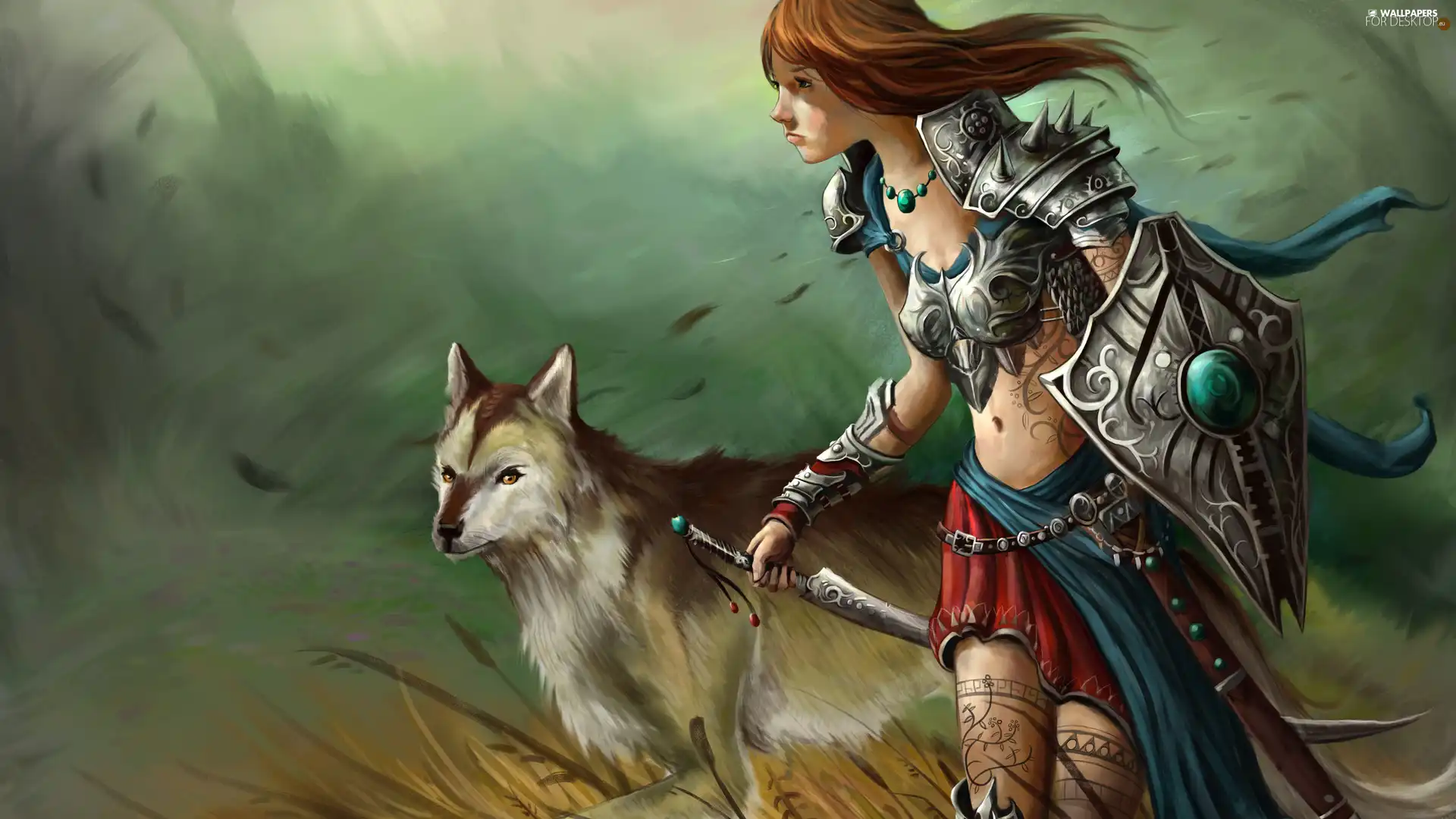 dog, Women, Armor