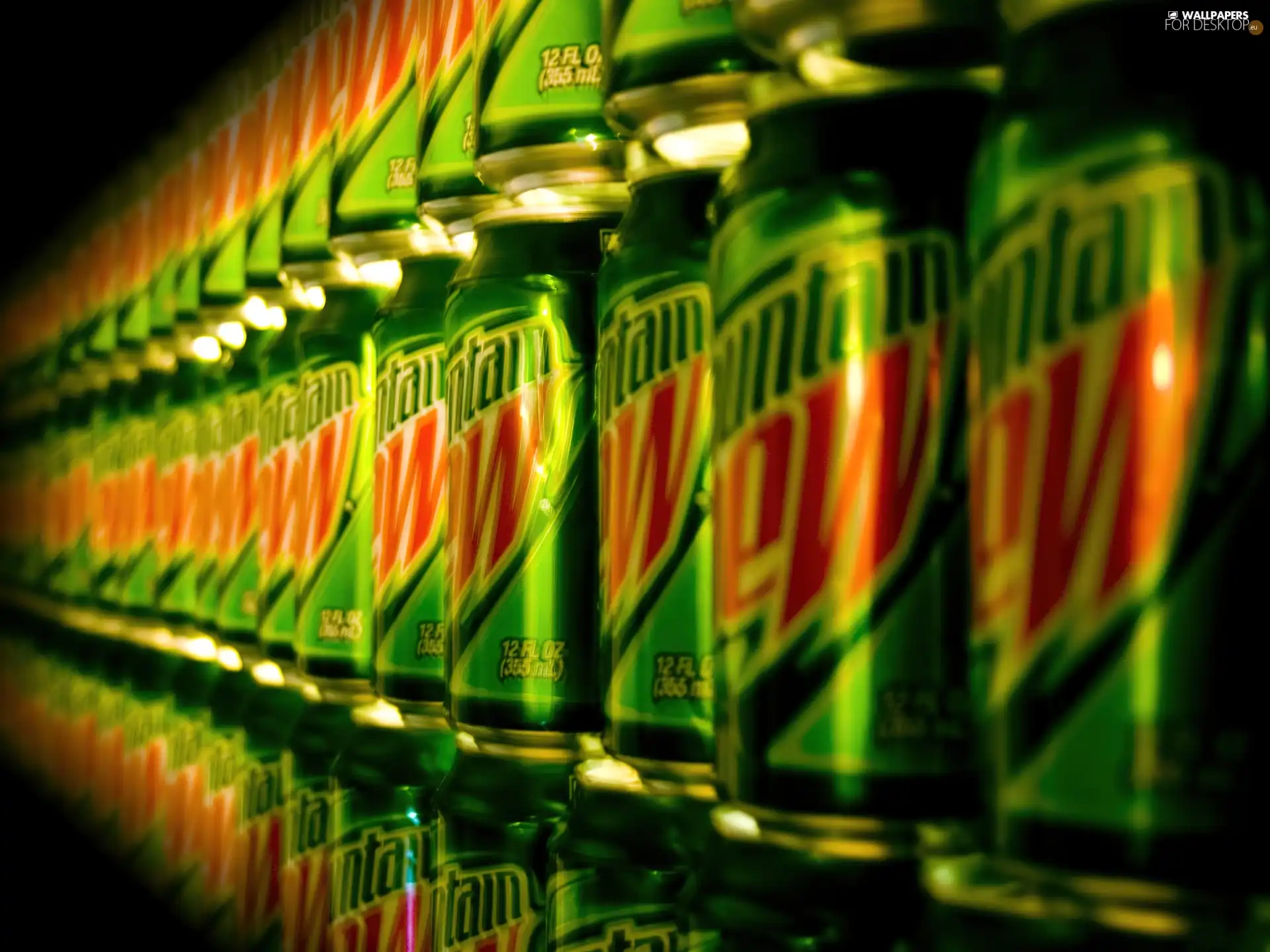 Mountain Dew, rows, down