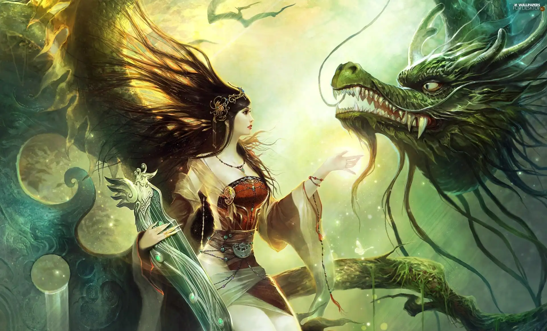 Dragon, Women, hand