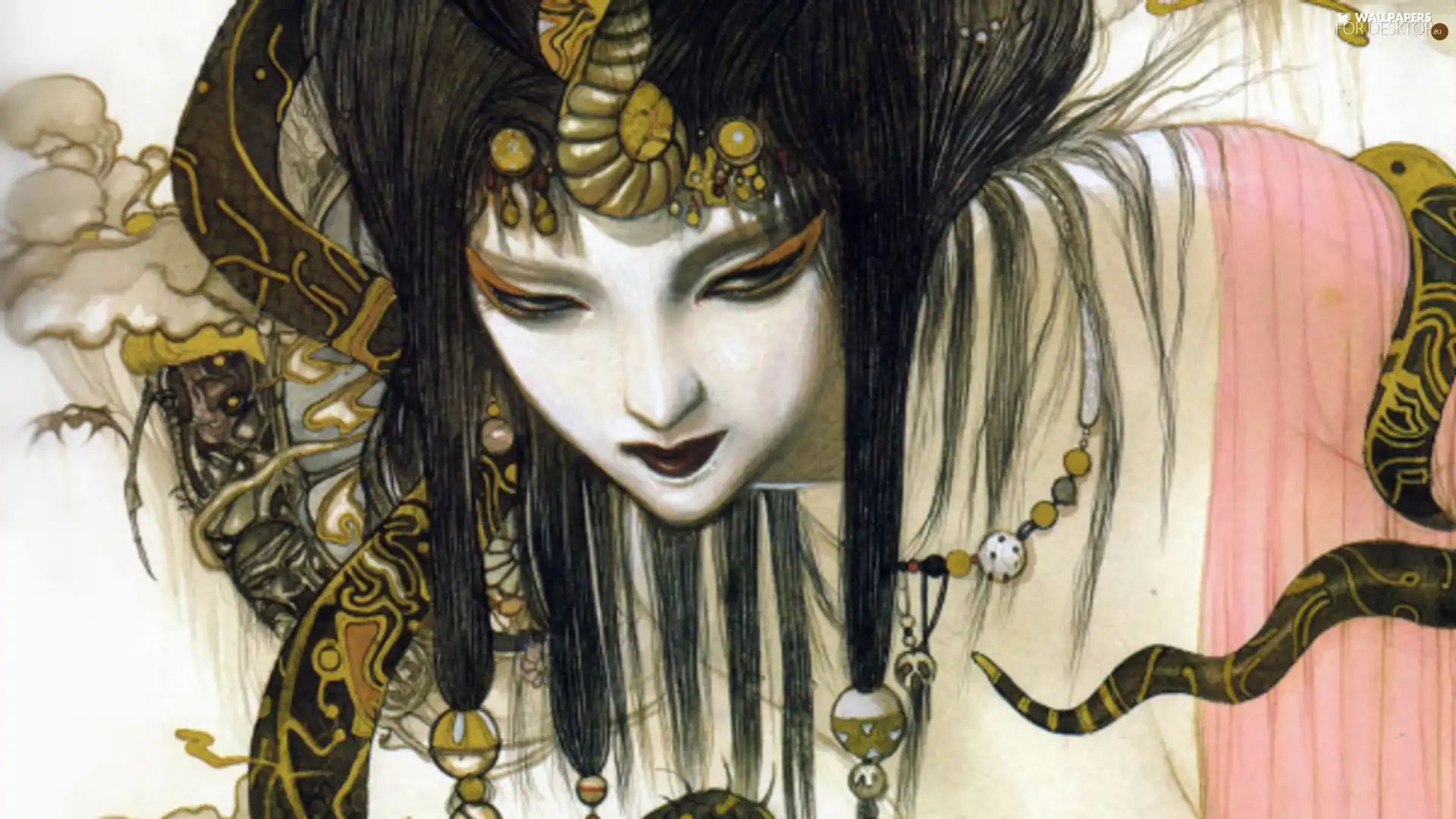 Drawing, Women, geisha