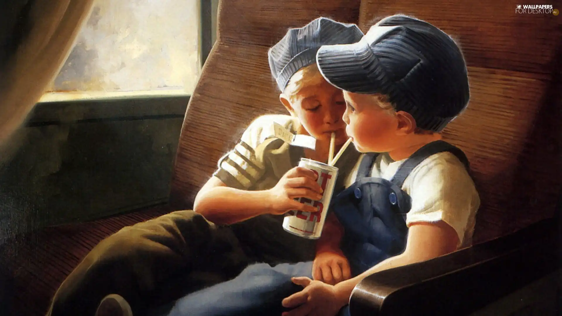 drink, Two, boys