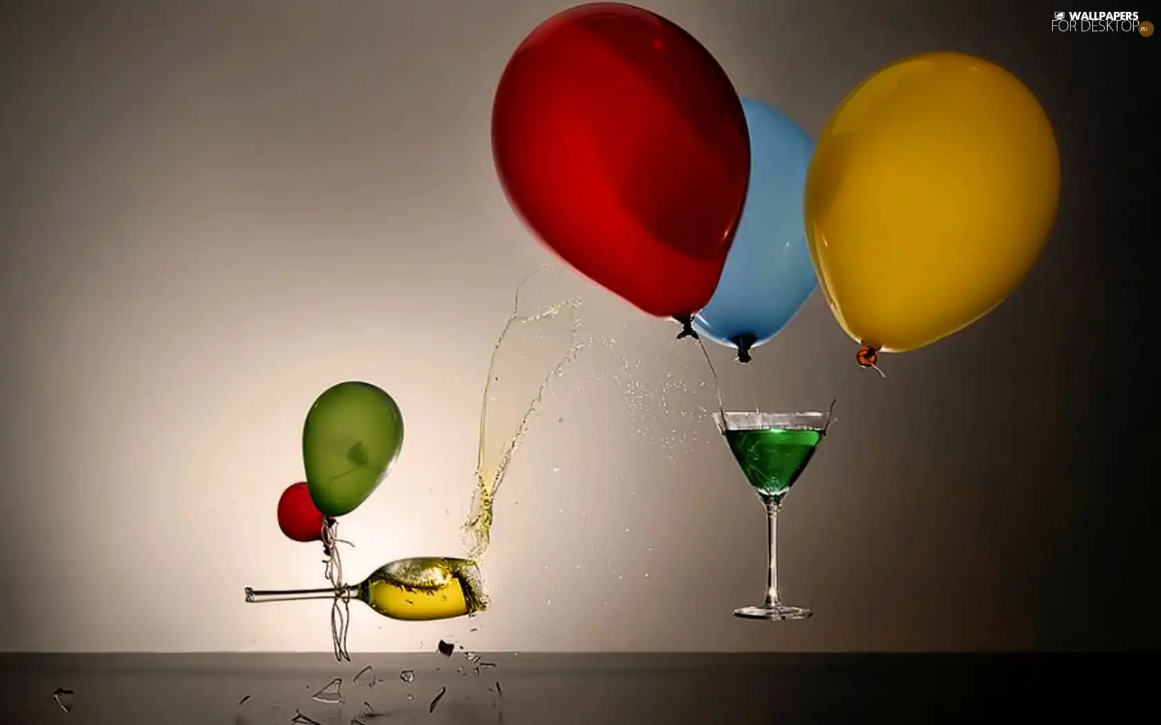 drinks, Balloons, glasses