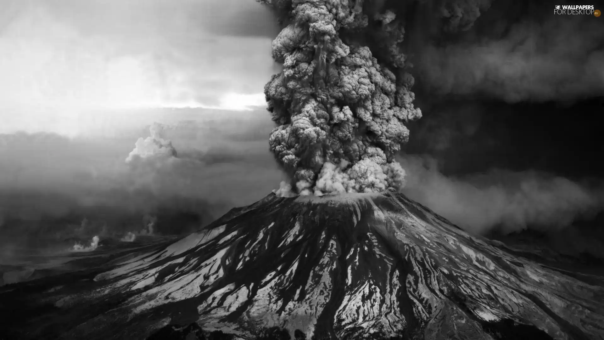 dust, volcano, Cloud
