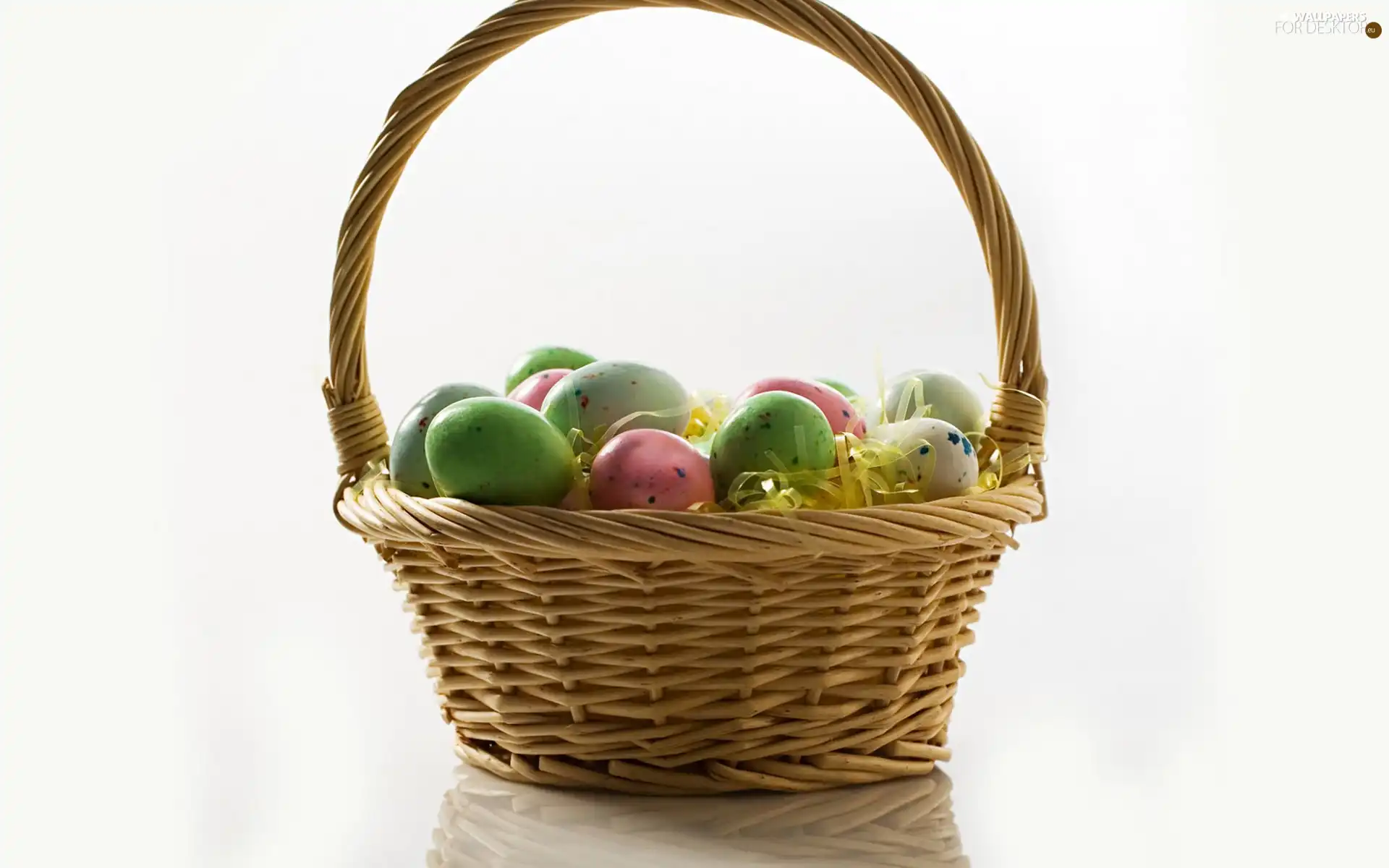 eggs, basket, eggs