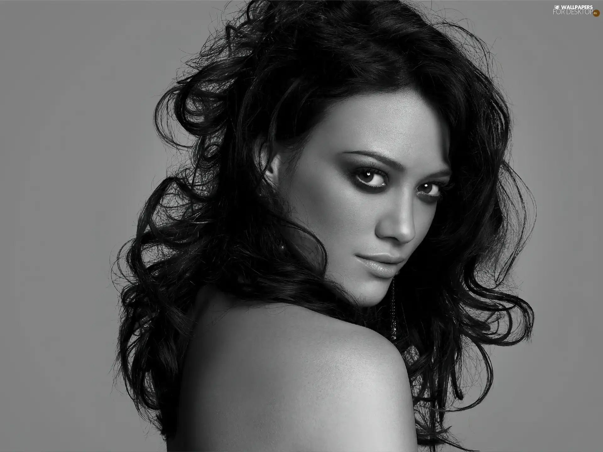 Women, face, Hilary Duff, brunette