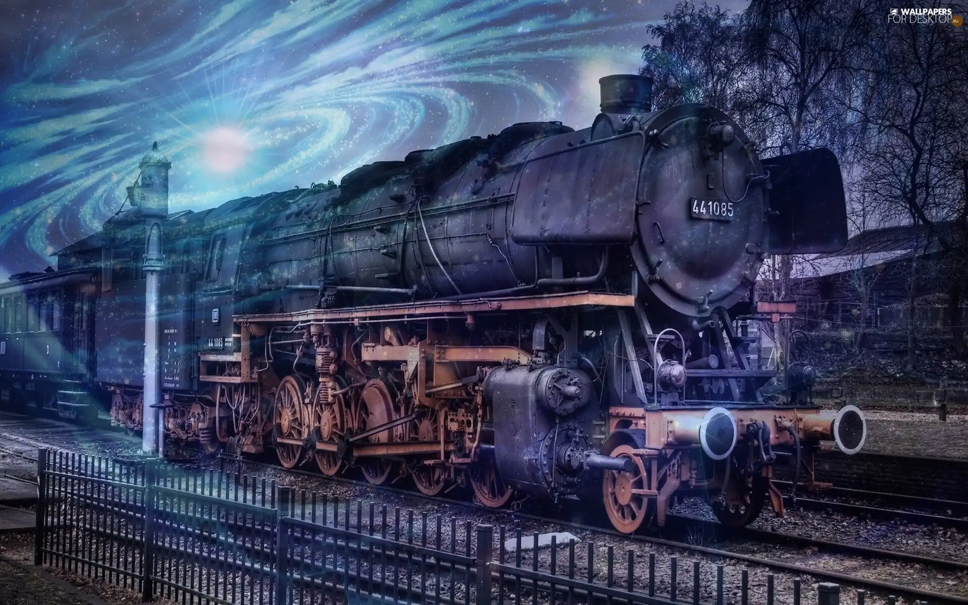 fantasy, engine, Train