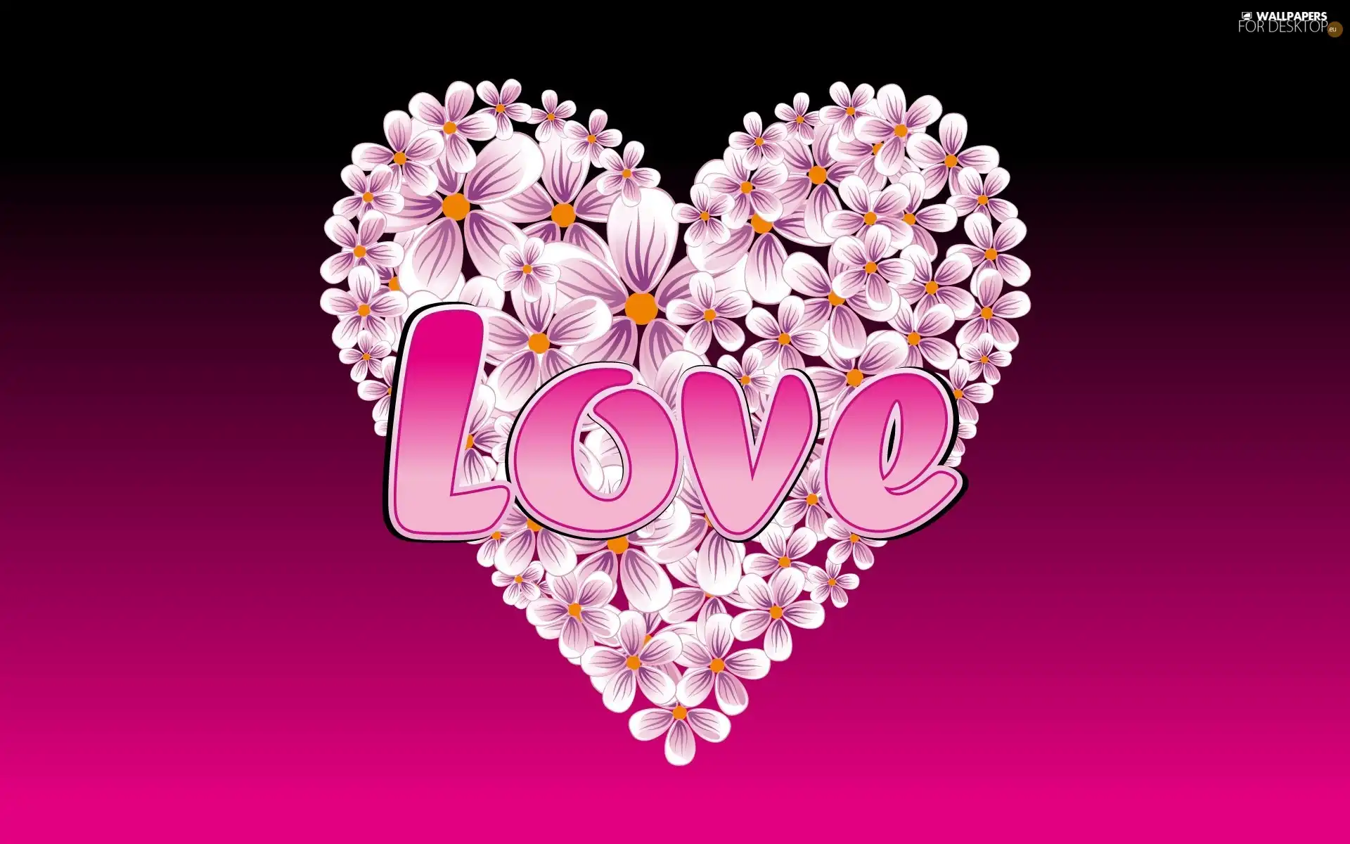 text, Heart, Flowers, LOVE