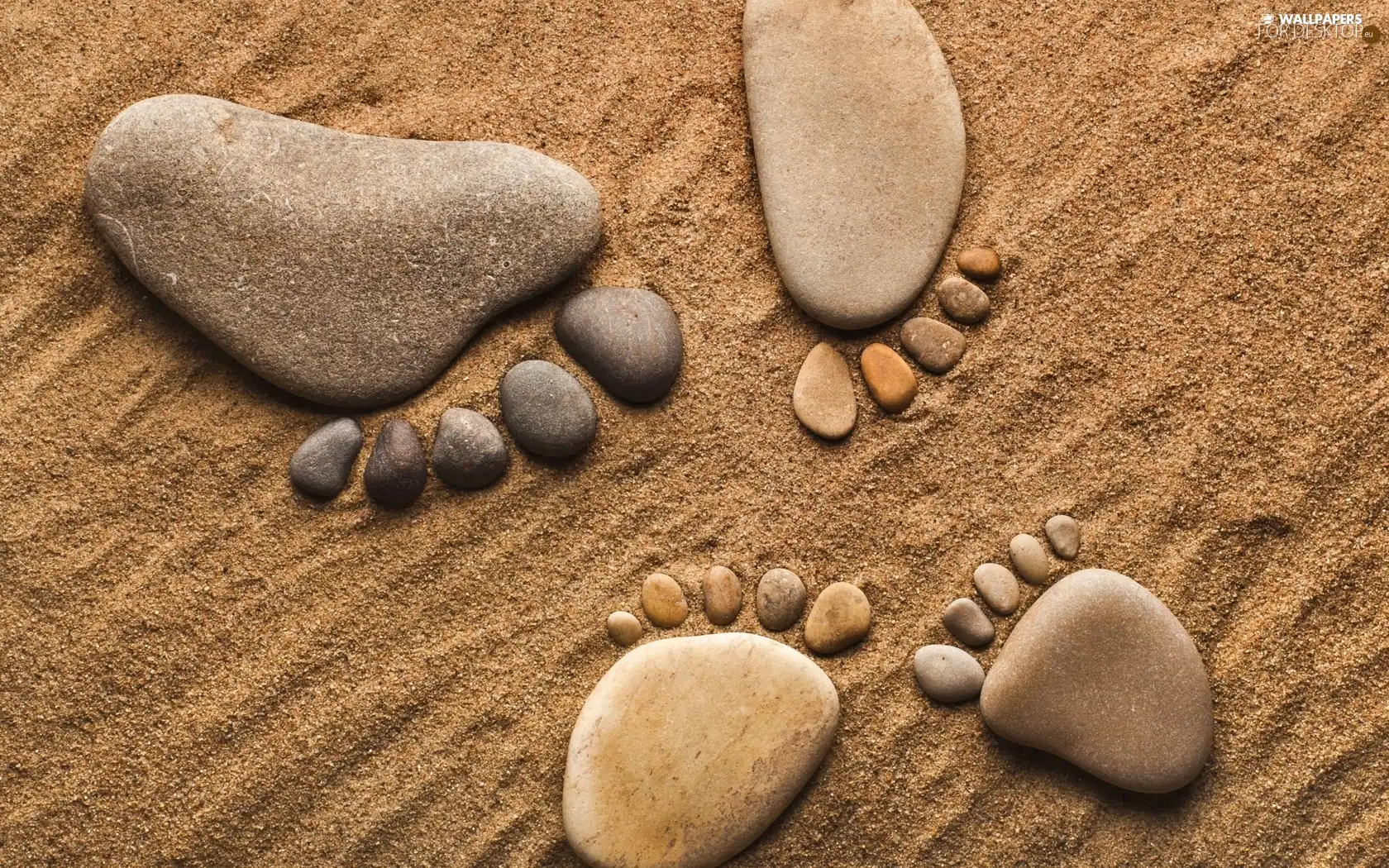 Foot, Stones, Sand