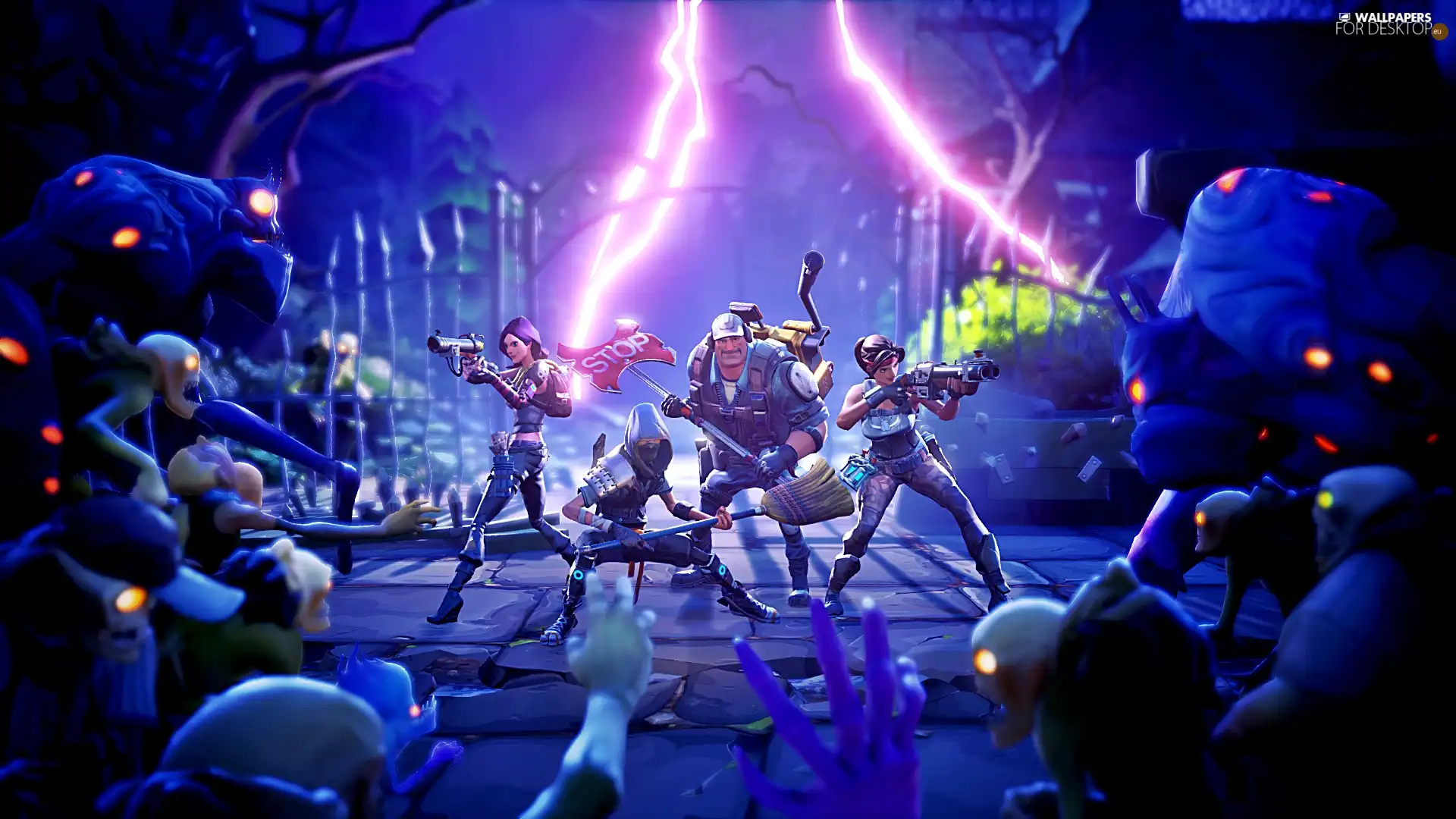 game, Characters, Fight, Fortnite