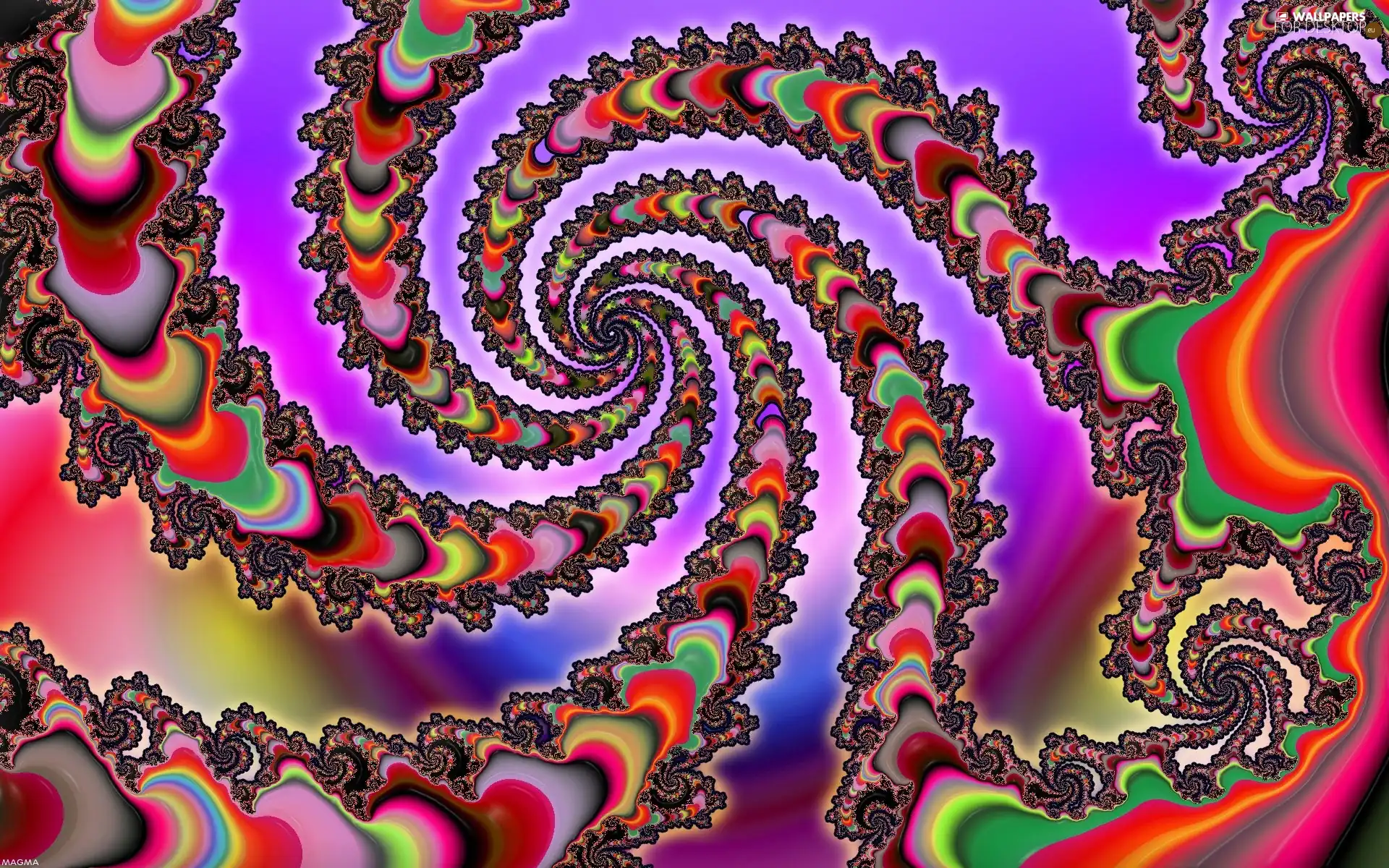 color, abstraction, fractals, spirals