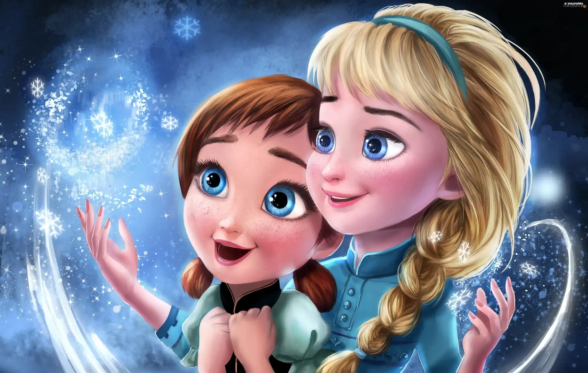 Frozen, Frozen, Elsa, Characters, Anna, story, cartoon, girls