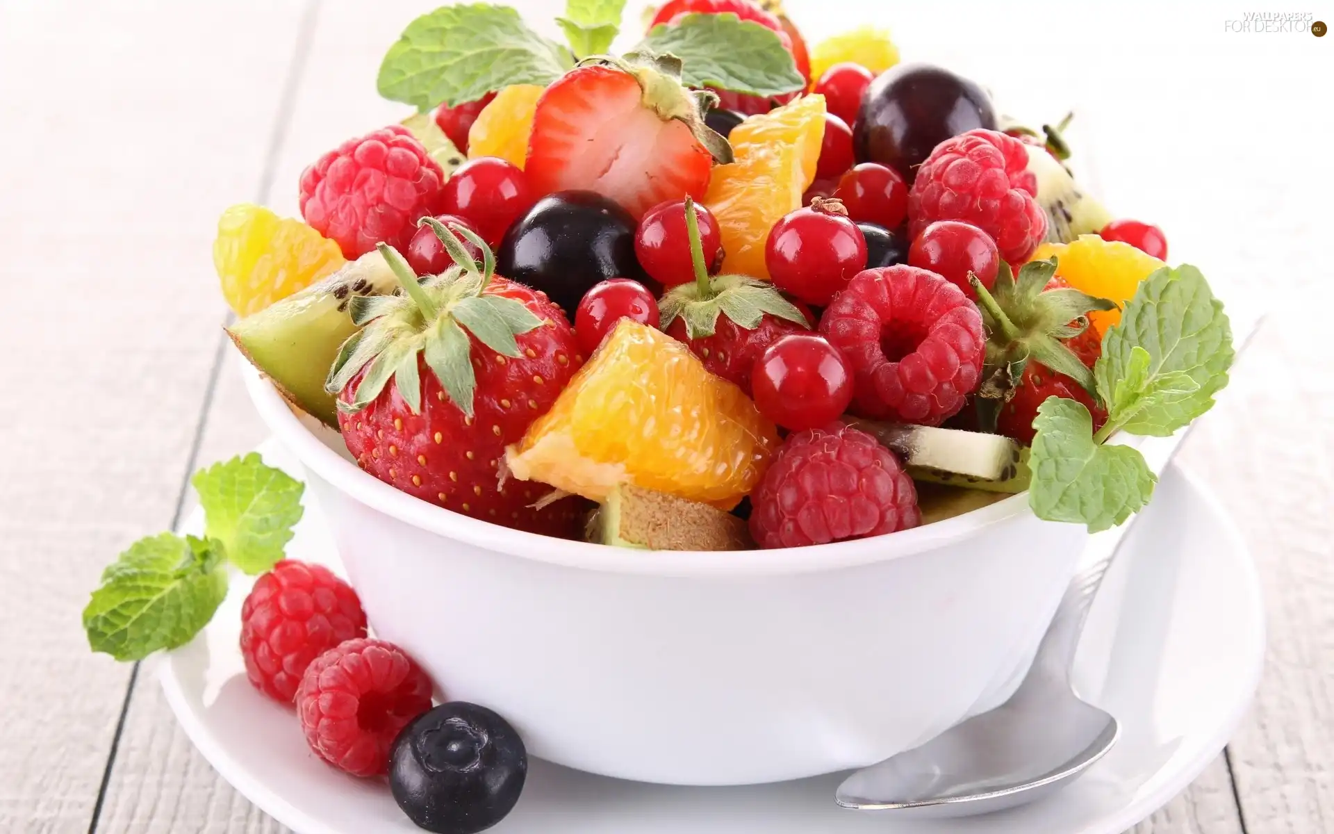 salad, fruit