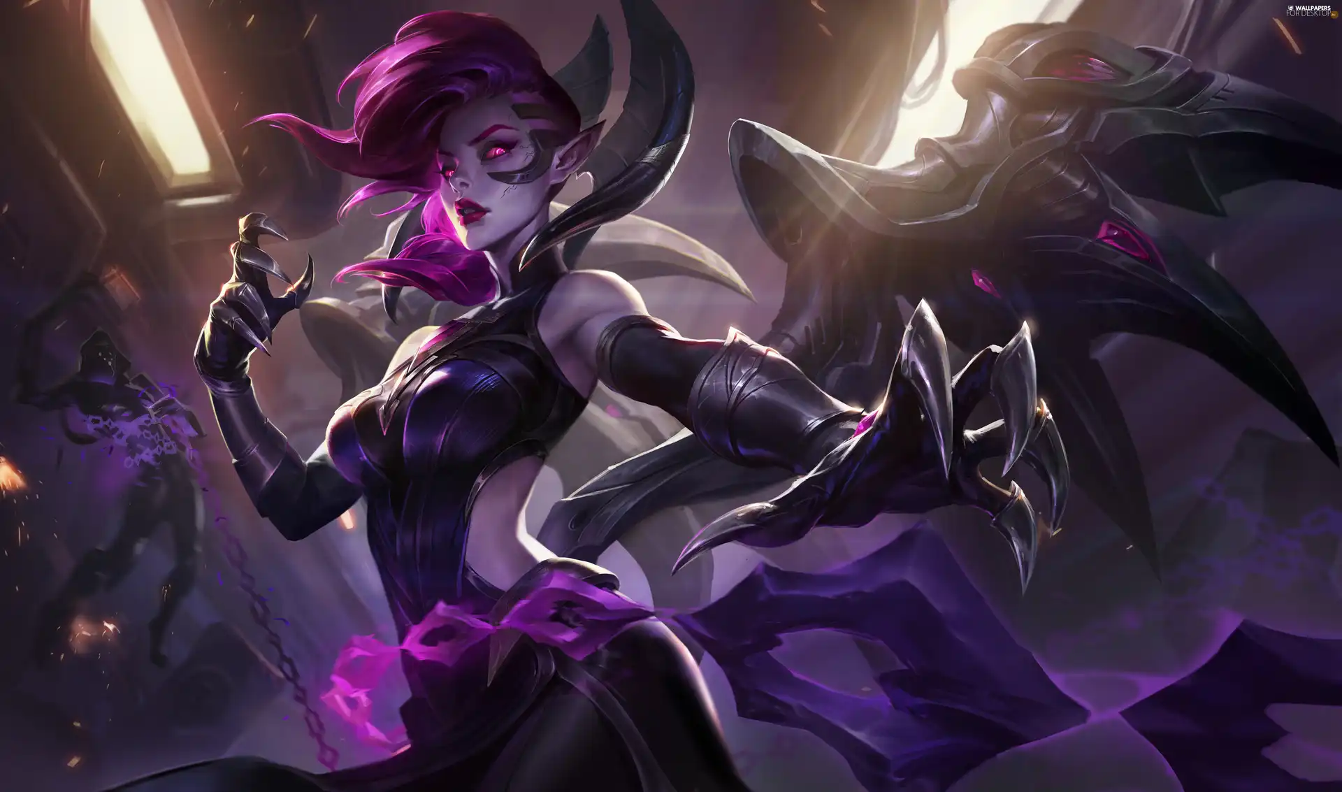 Fallen Angel, Morgana, League Of Legends, form, game