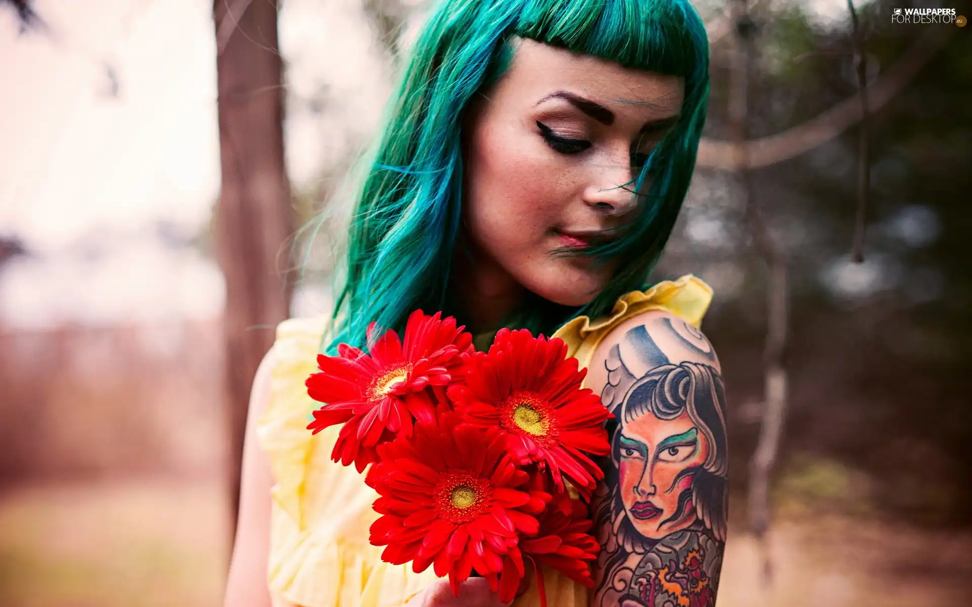 Tattoo, Cara McGnarley, gerberas