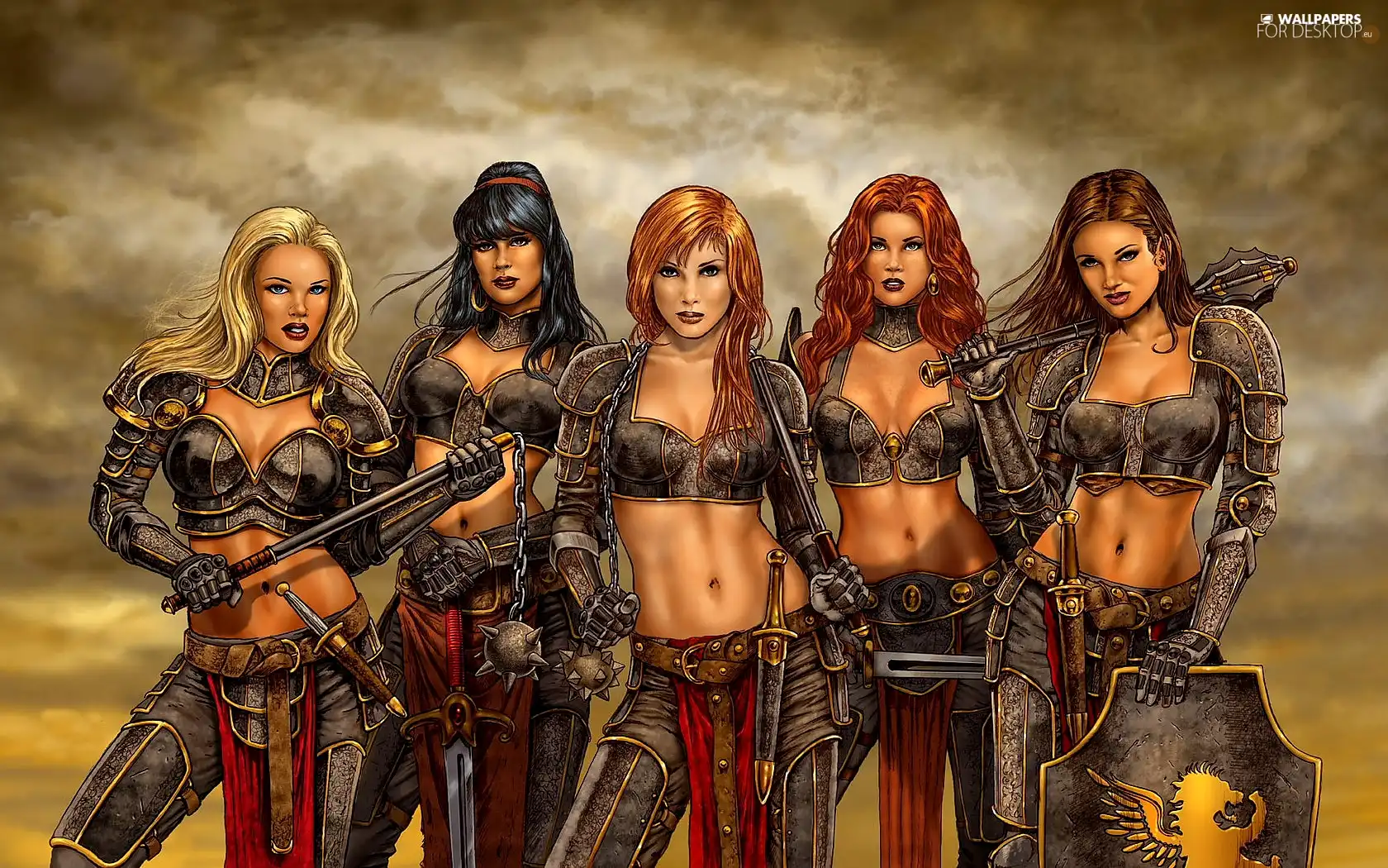 girls, five, militant
