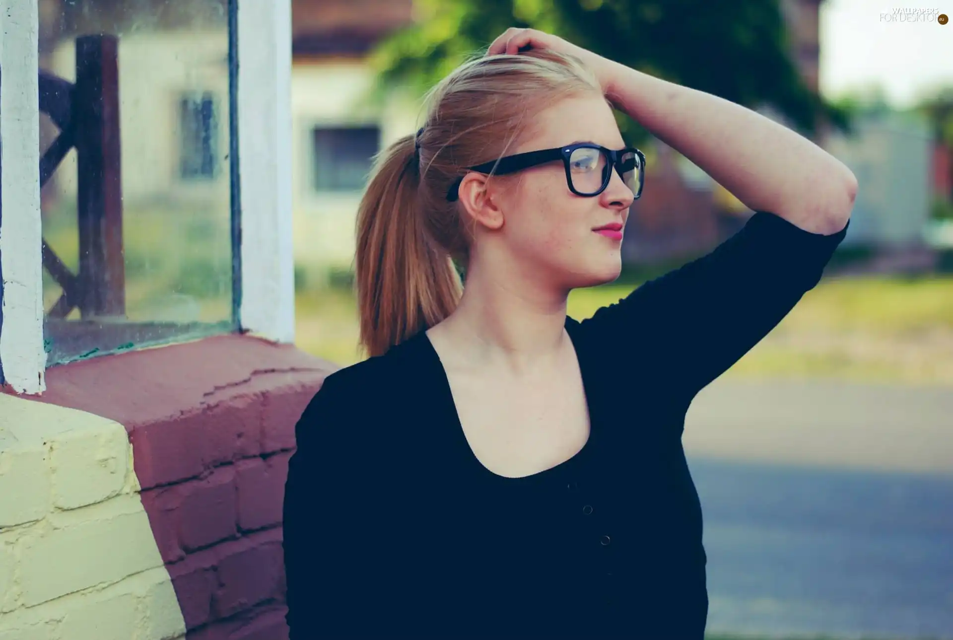 Glasses, Women, Blonde