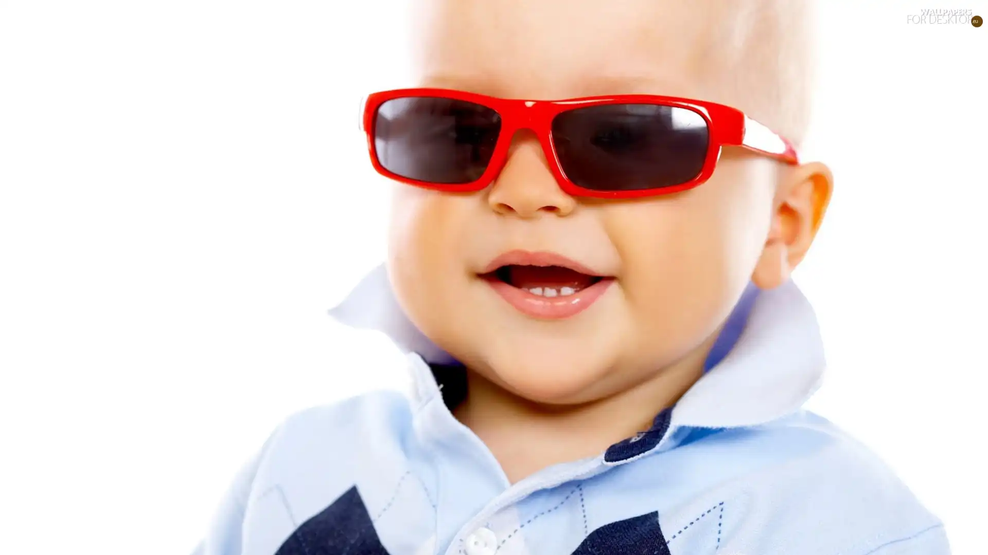 Glasses, boy, Red