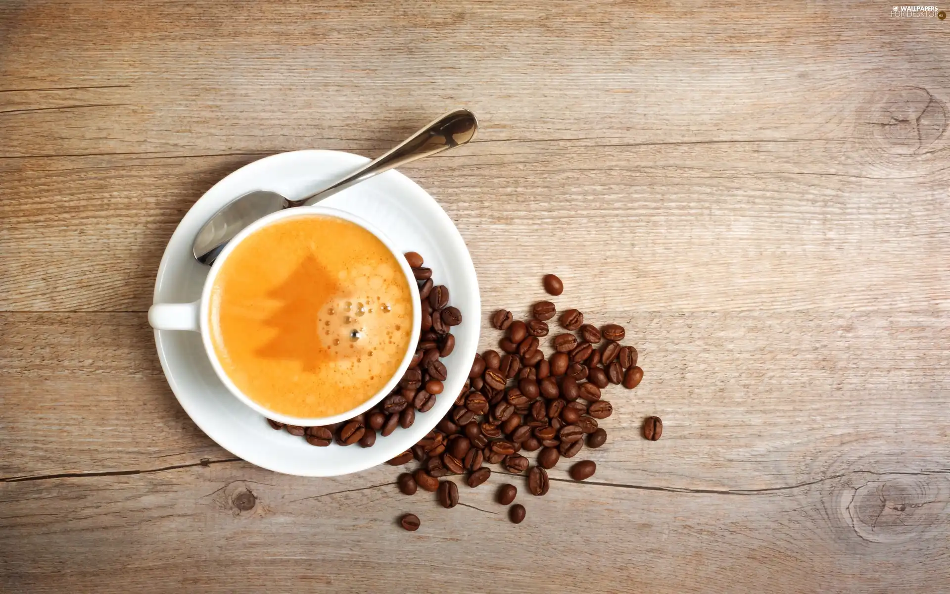 cup, christmas tree, grains, coffee