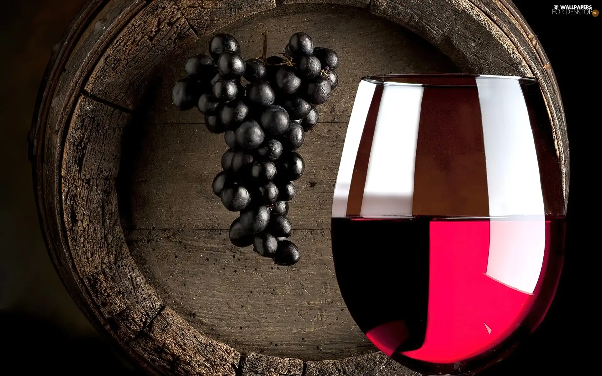 barrel, Wine, Grapes, glass