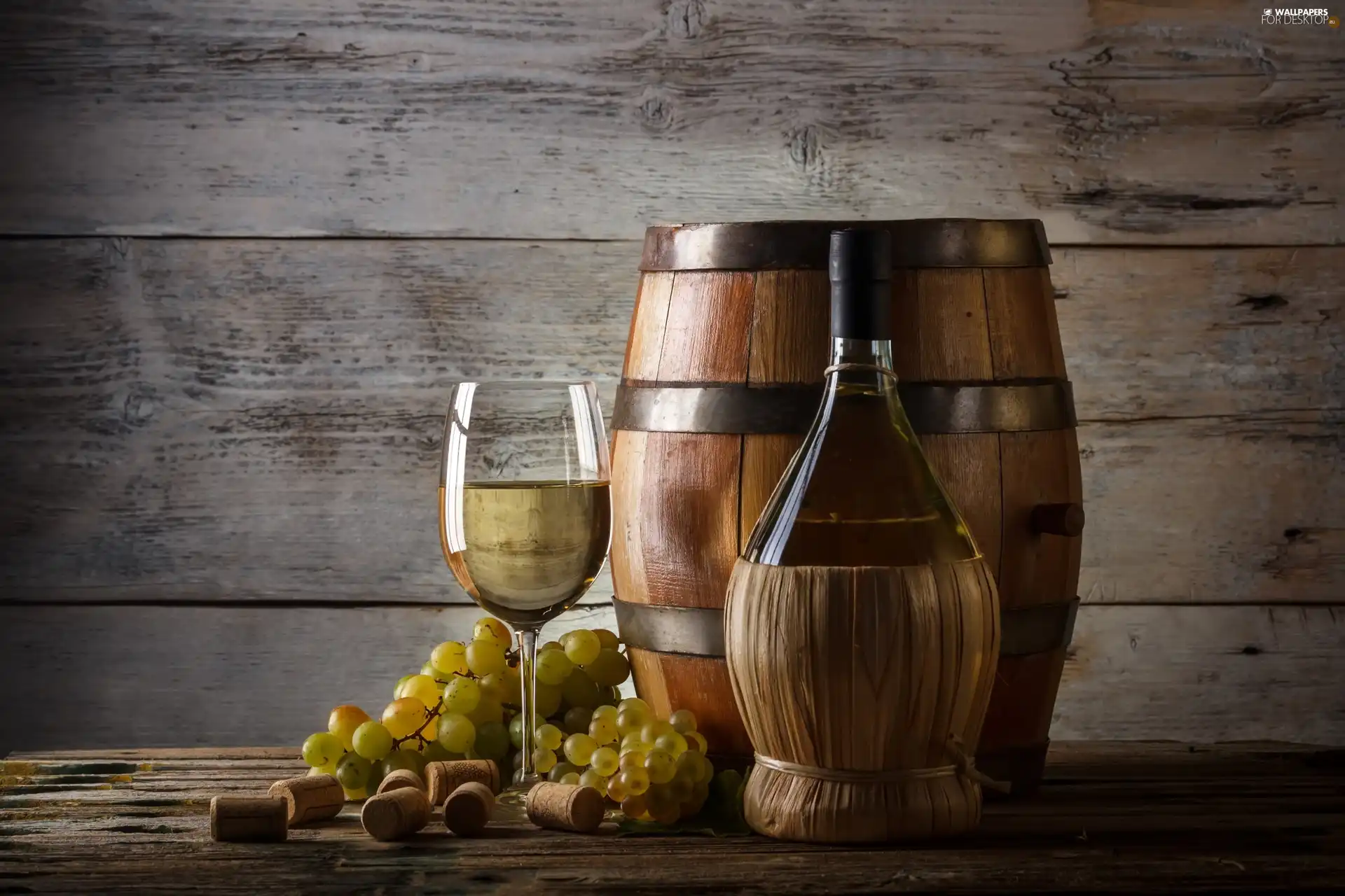 barrel, glass, Grapes, Bottle, Cask, Wine