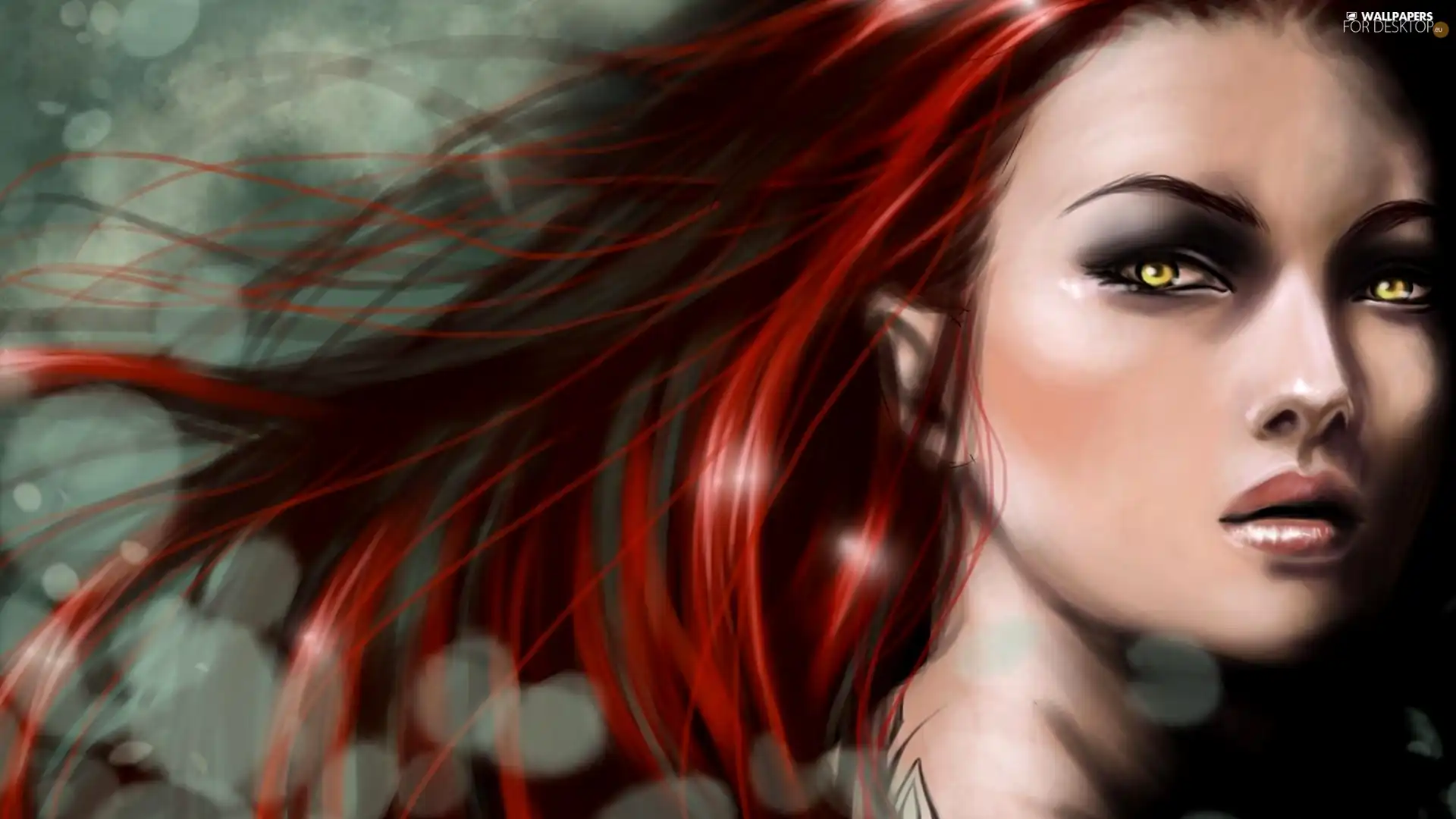 Women, Hair, graphics, dispelled