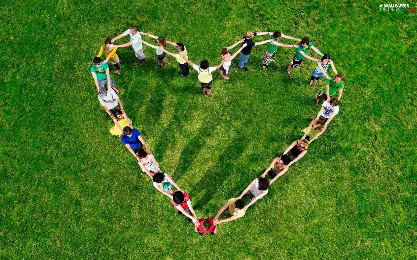 grass, People, Heart