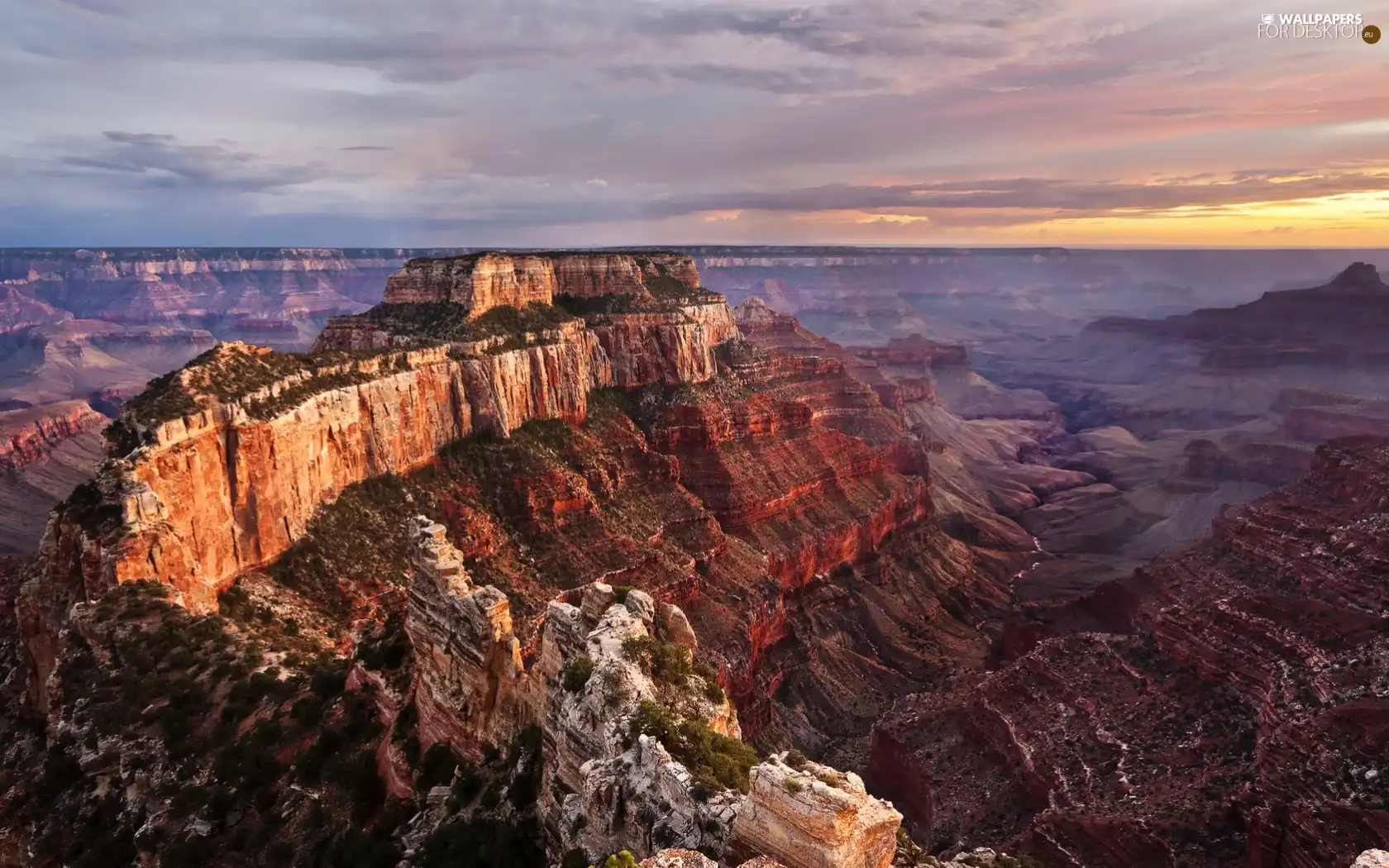 rocks, Grand Canyon, Great Sunsets