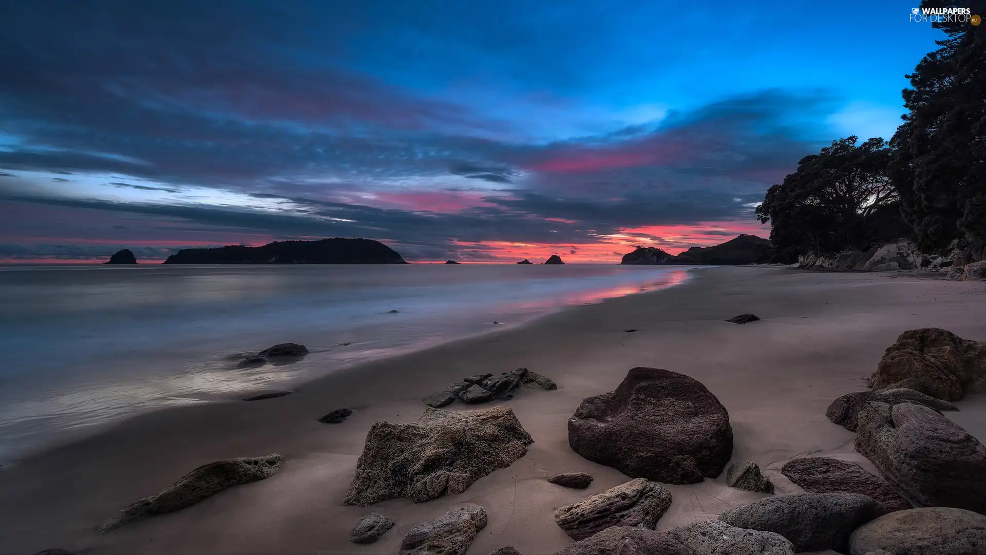 sea, Stones, Great Sunsets, Beaches