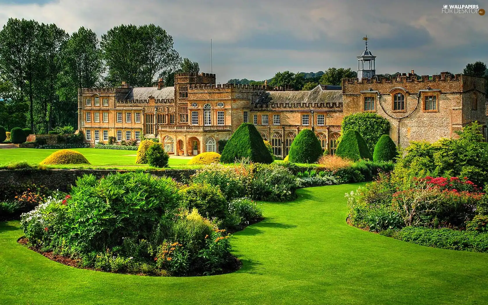 green, palace, Garden