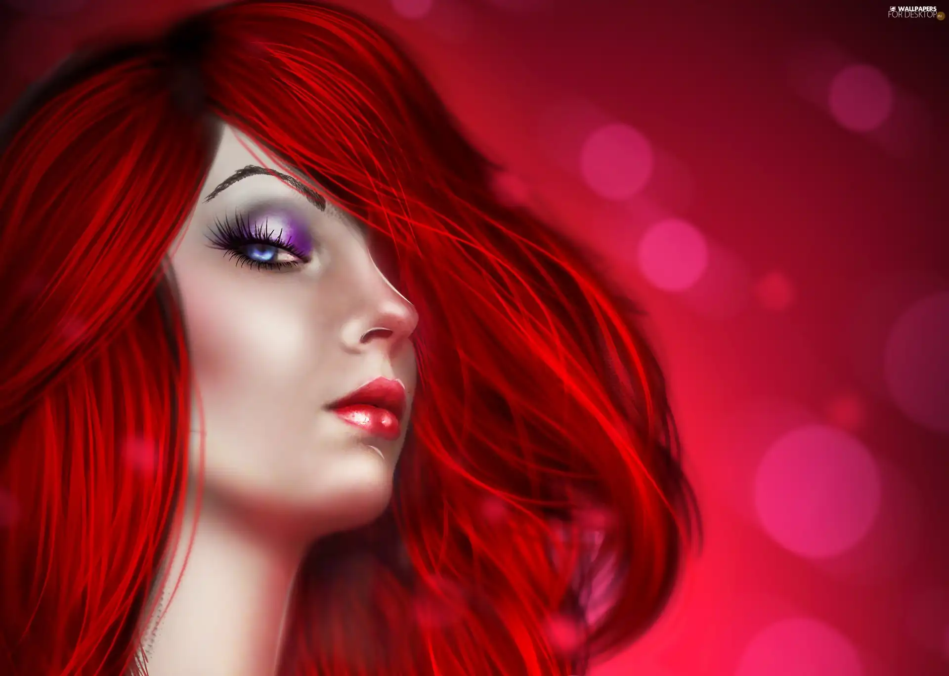 Hair, Women, Red
