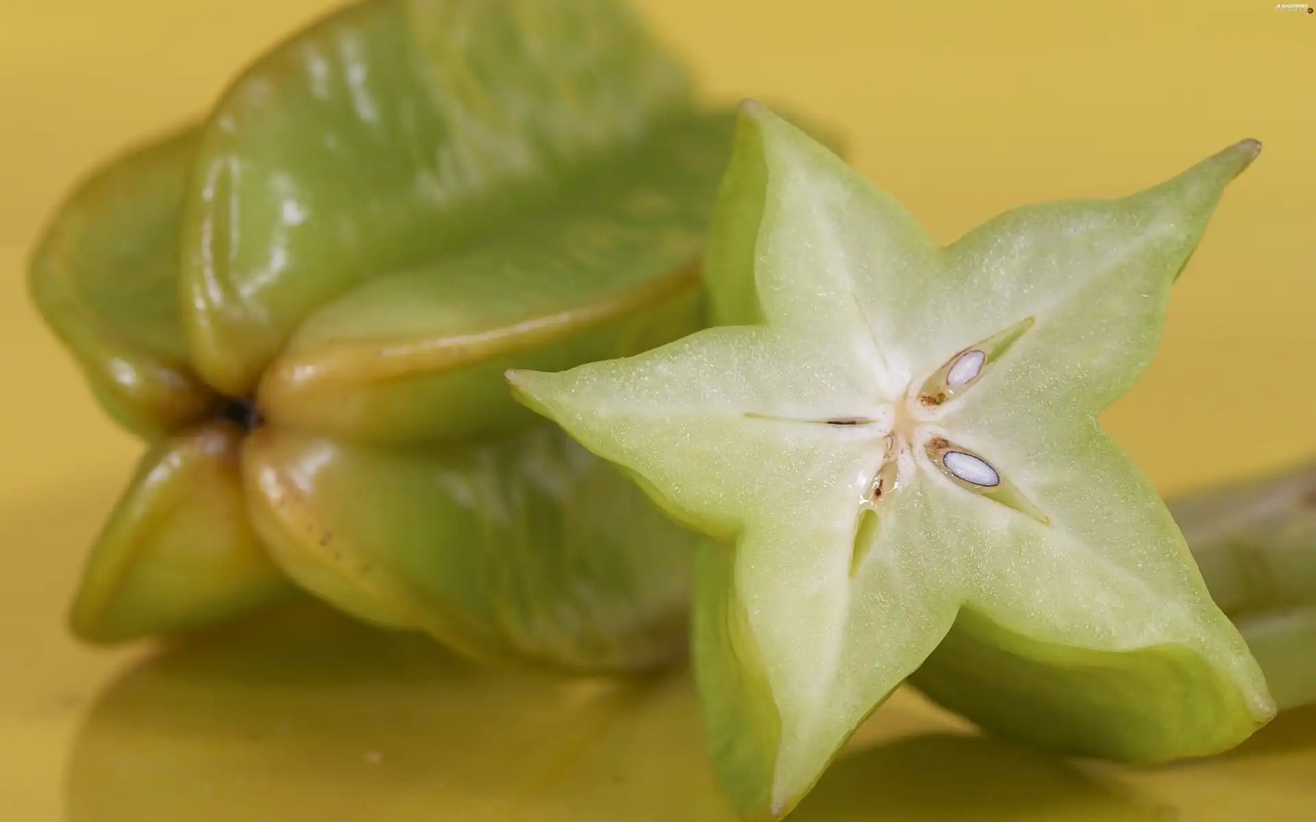 carambola, half