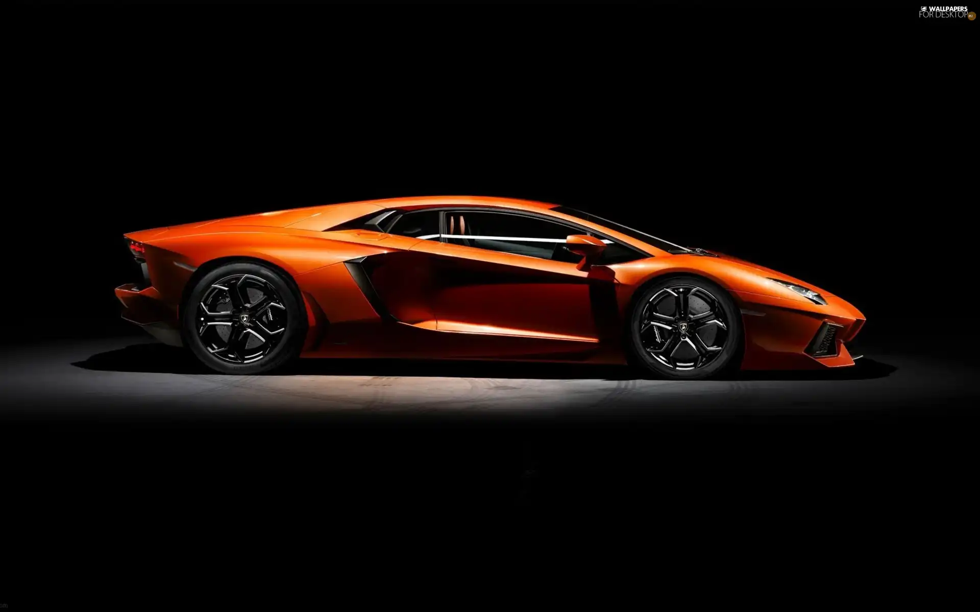 Orange, LEFT, HAND, Lamborghini Aventador