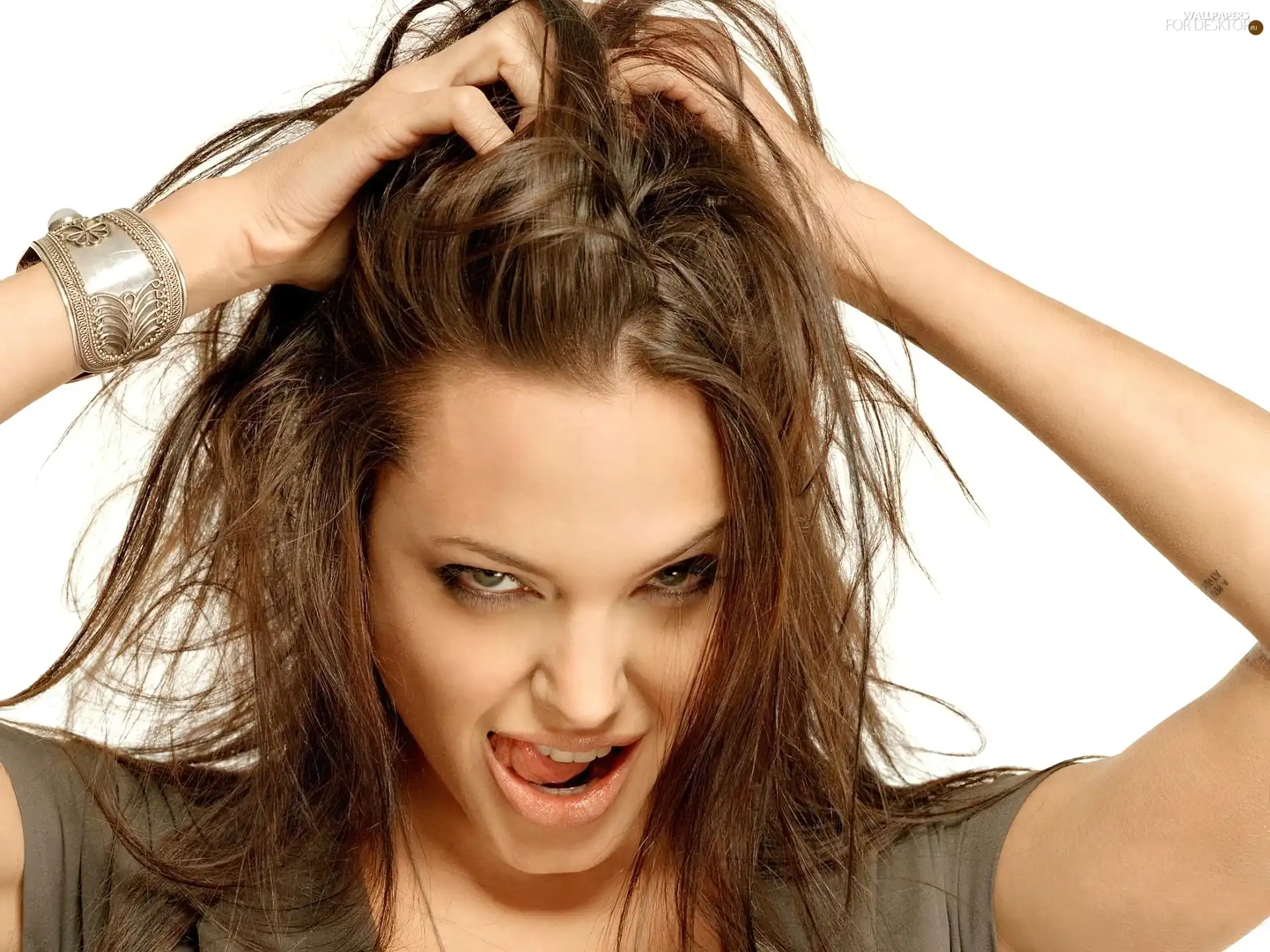 Hair, Angelina Jolie, hands