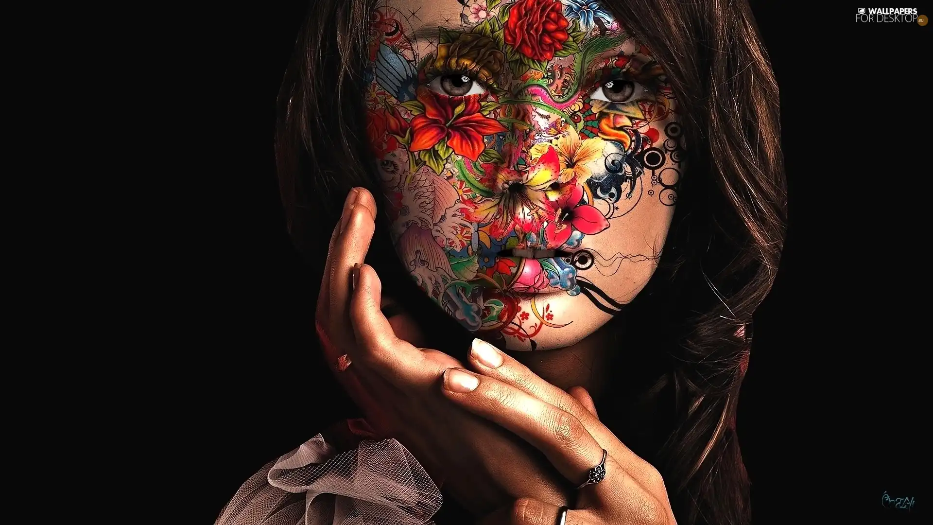 hands, Women, Bodypainting