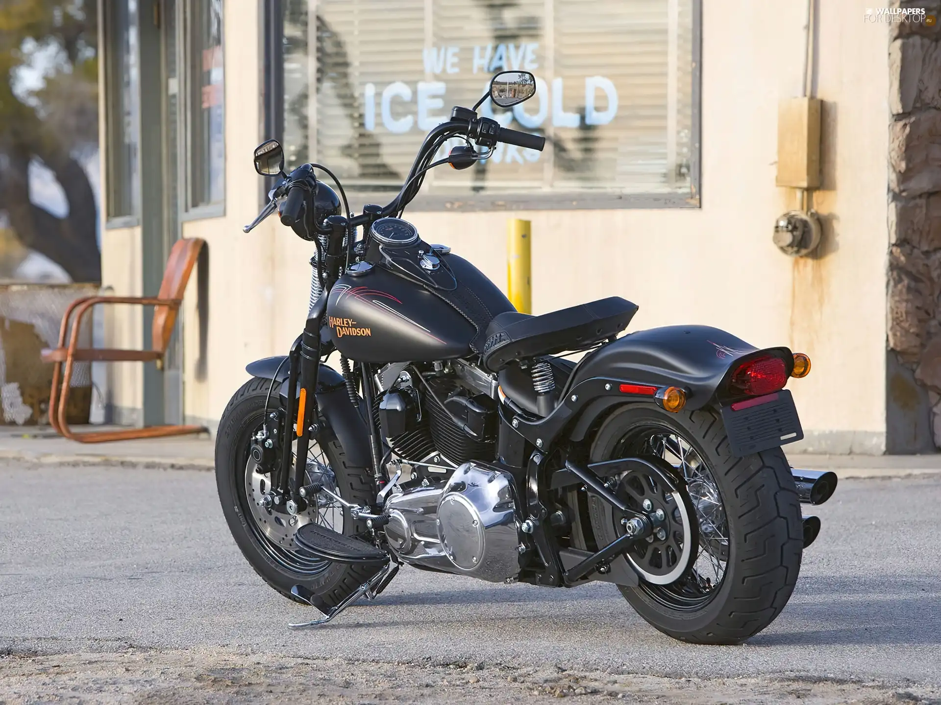 Black, Harley Davidson Softail Cross Bo