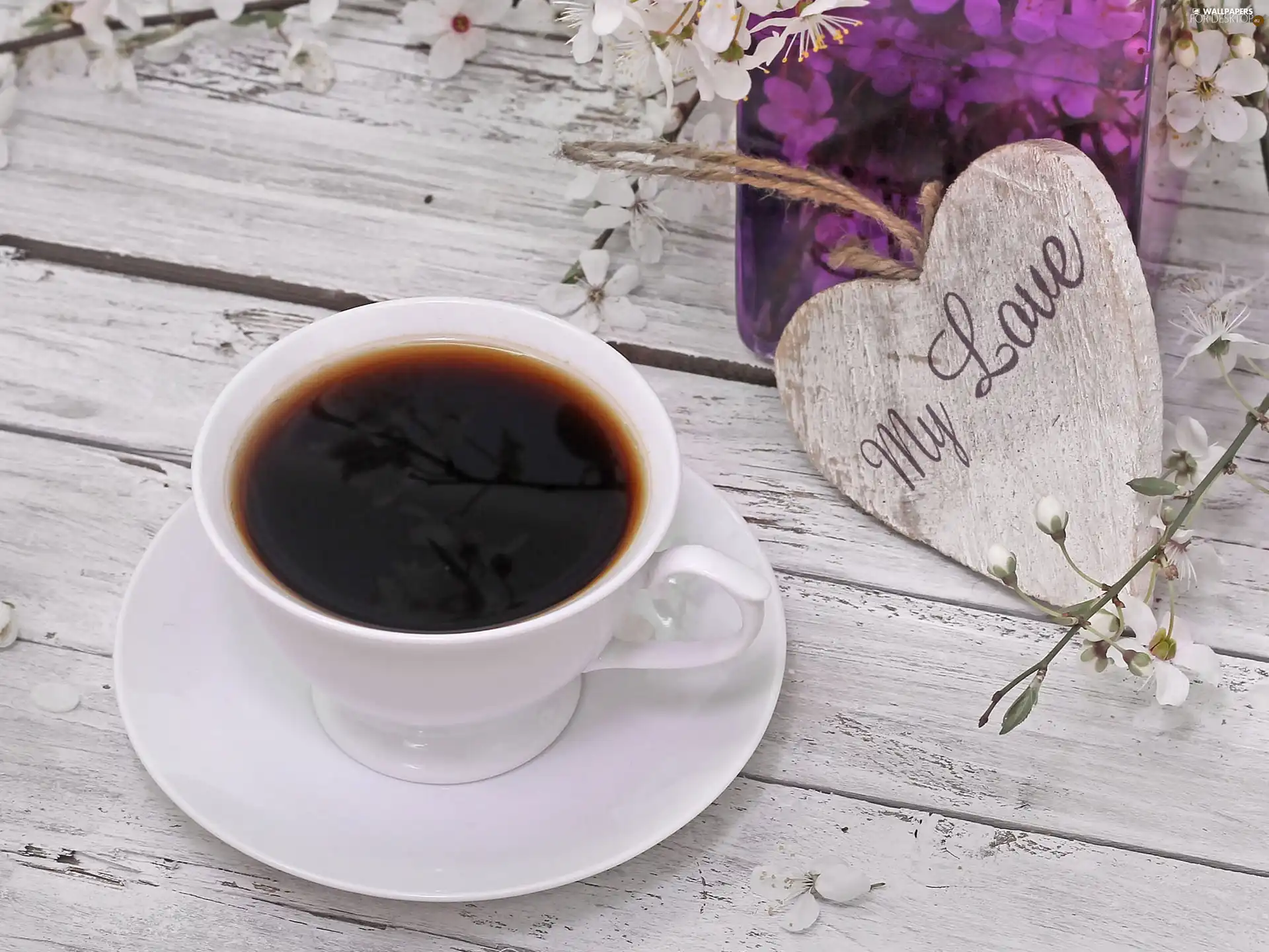 love, hearts, cup, Valentine
