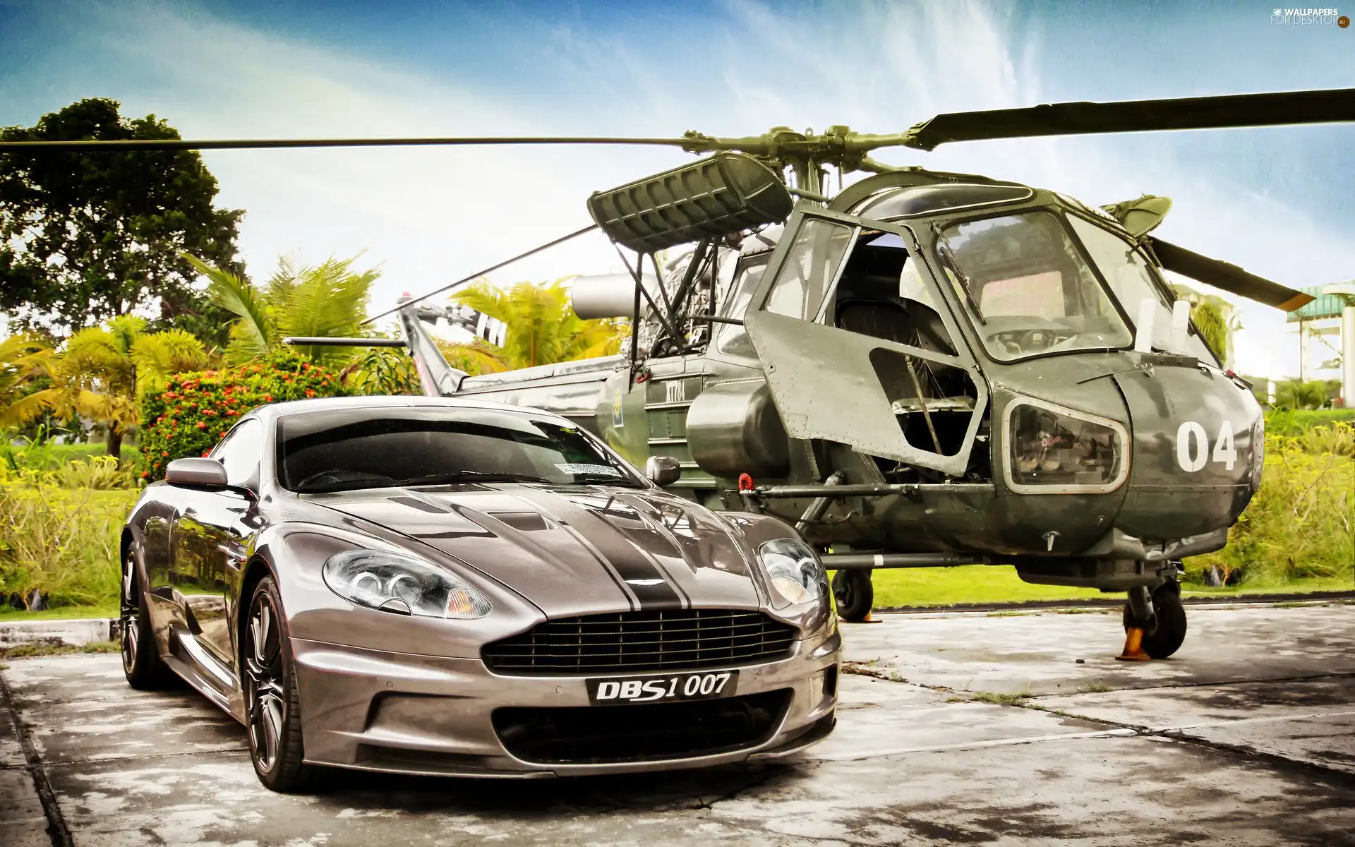 Aston Martin DBS, Helicopter