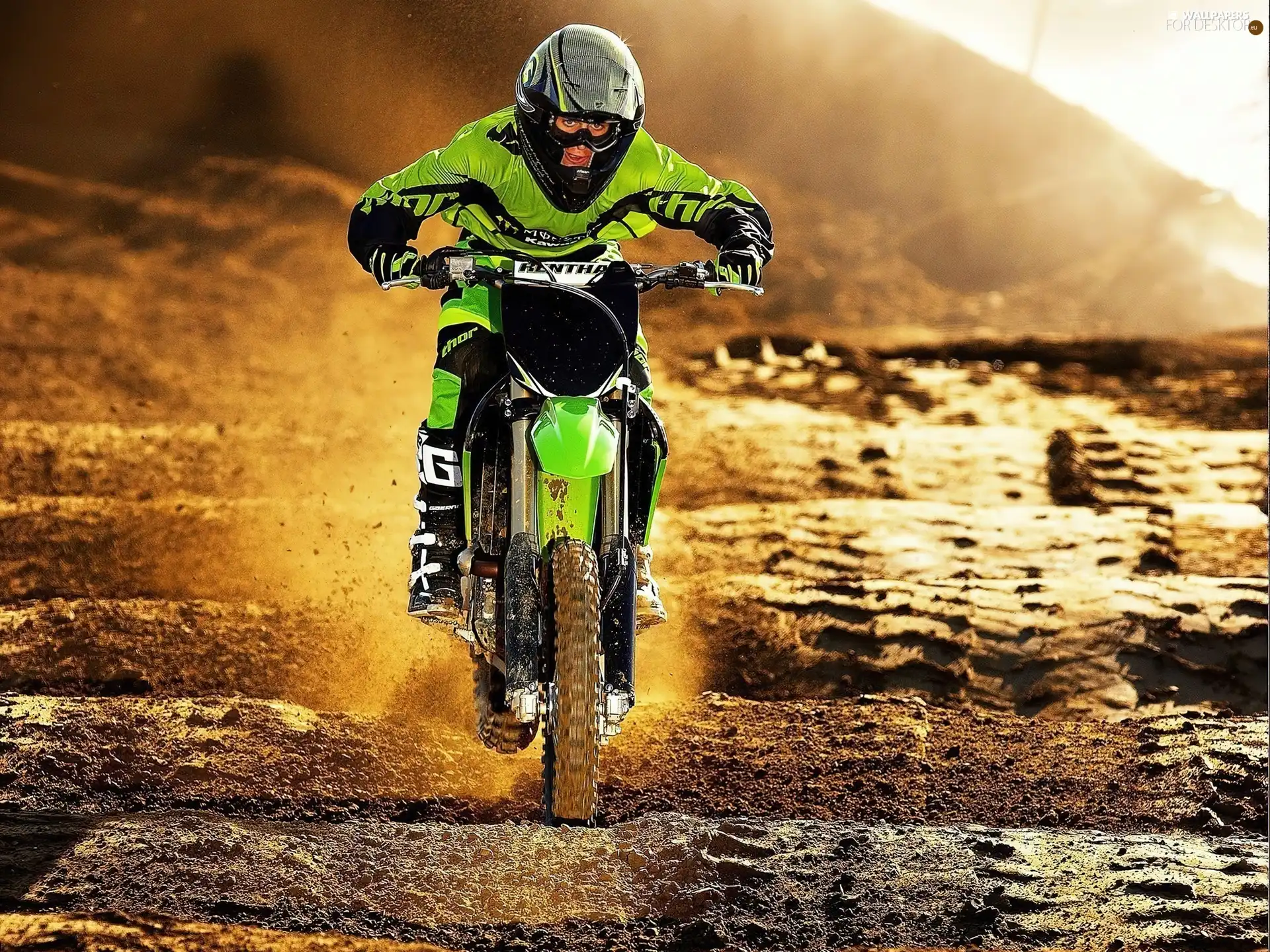 goggles, Kawasaki KX250F, helmet