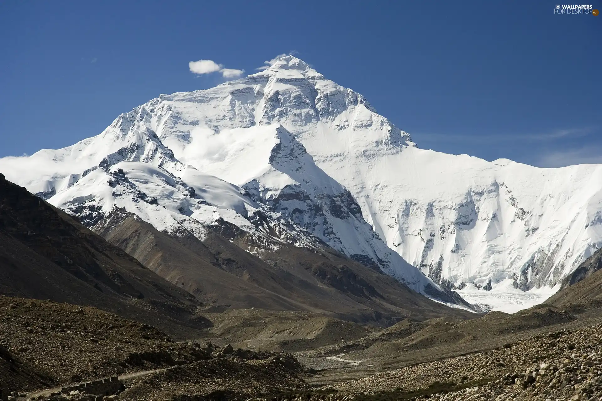 Himalayas, snow, Mountains