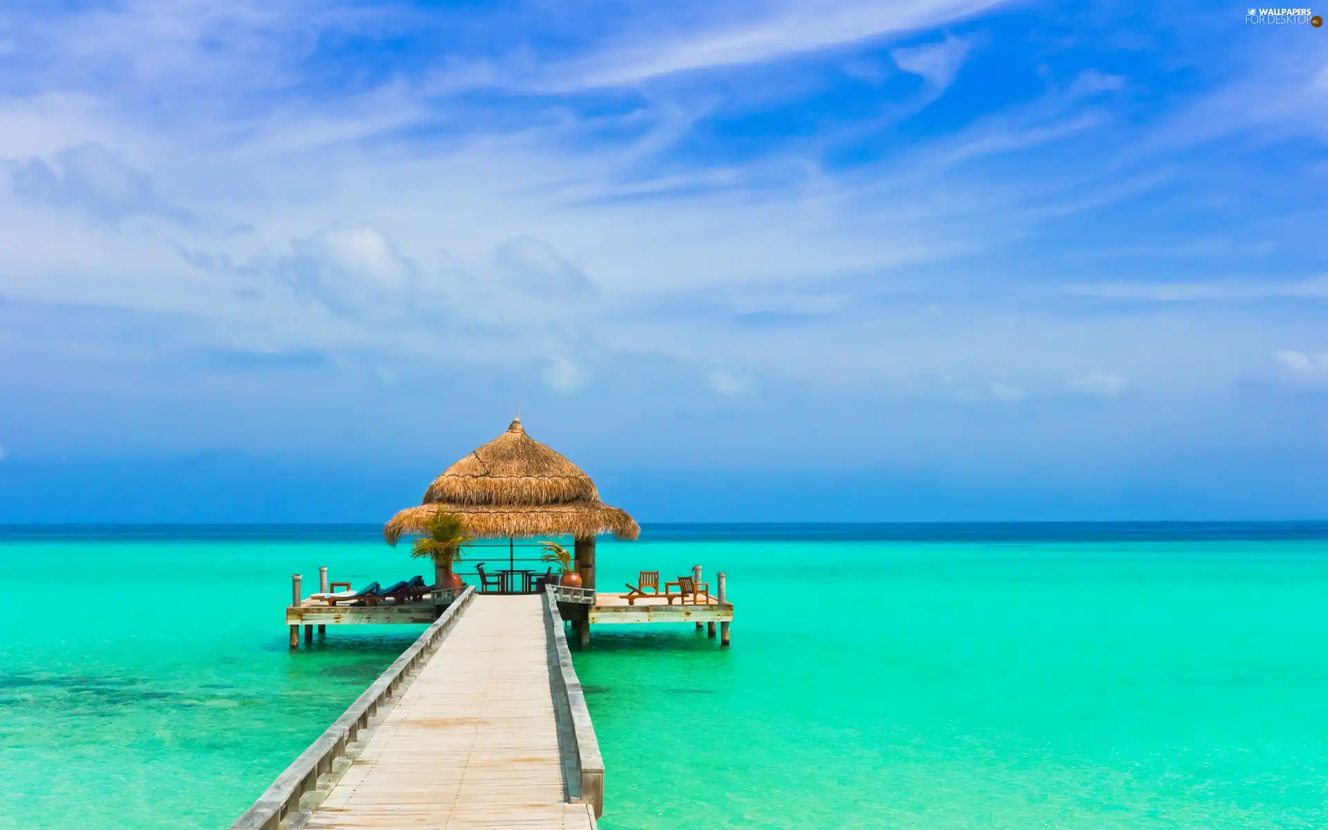 Sky, pier, Home, sea