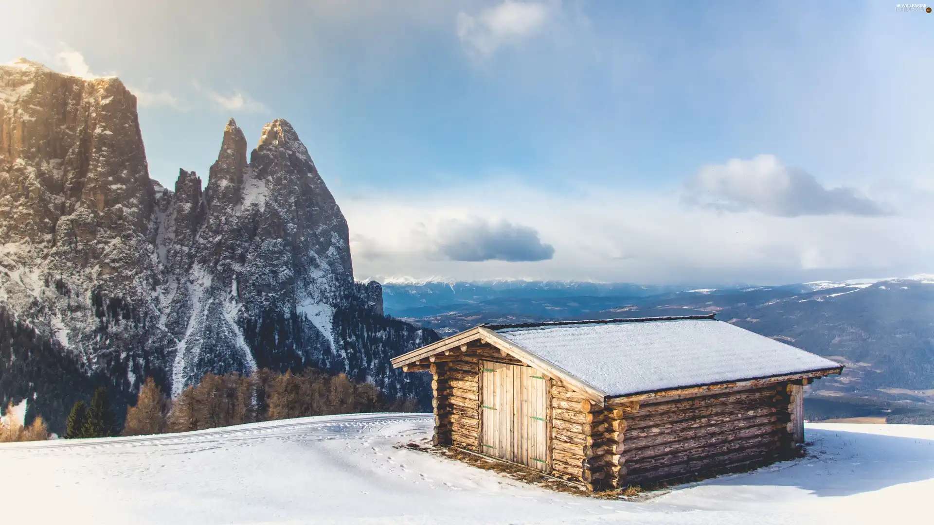 Home, Mountains, winter