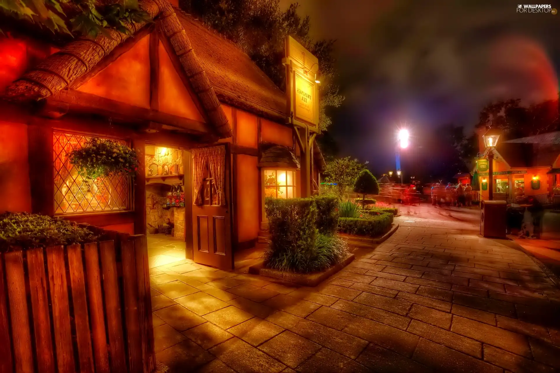 The Town at Night, Floodlit, house