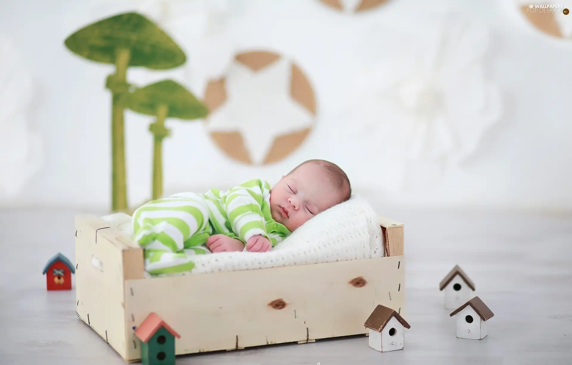 Sleeping, box, Houses, Baby