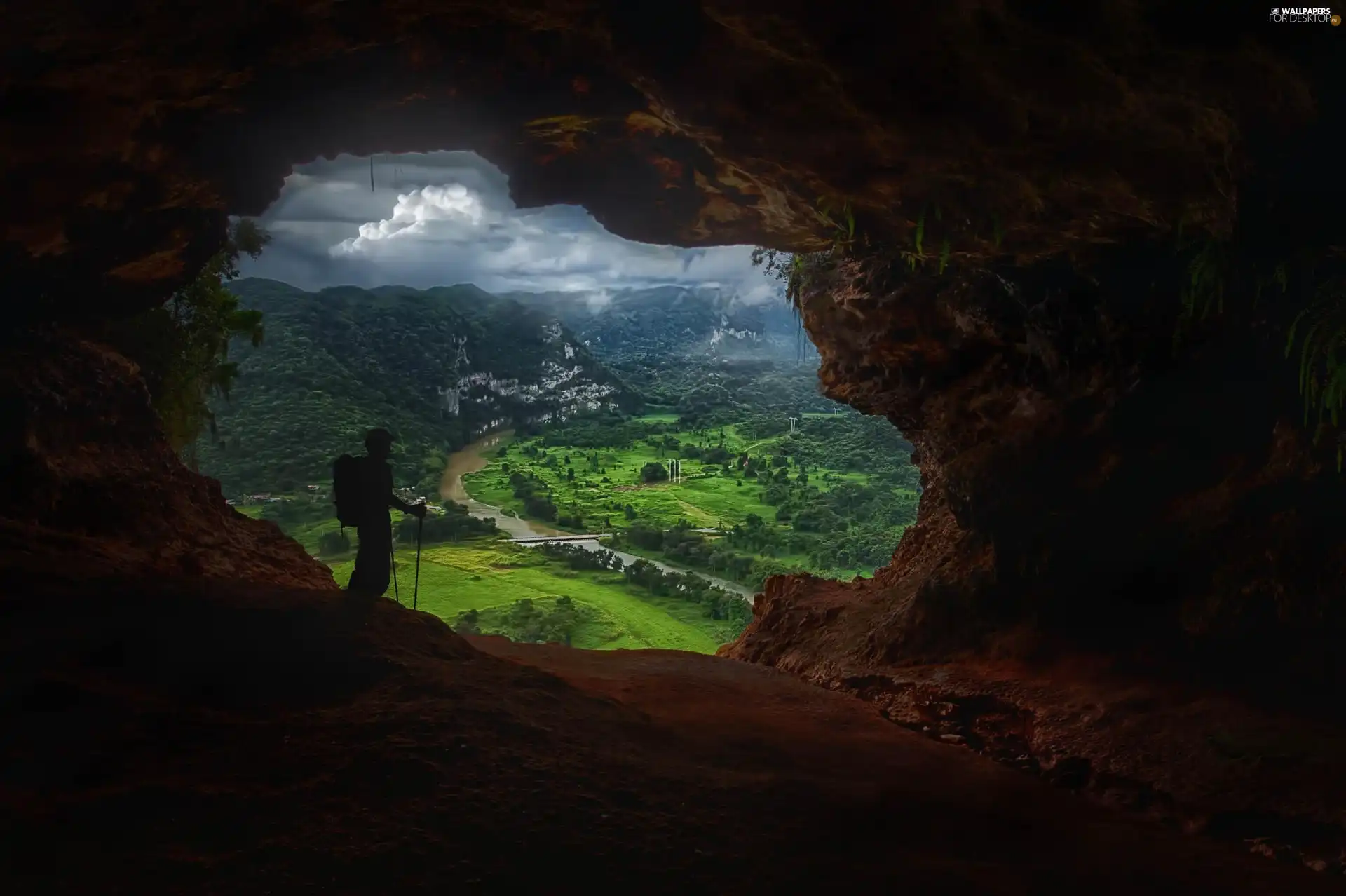 entry, View, Human, cave