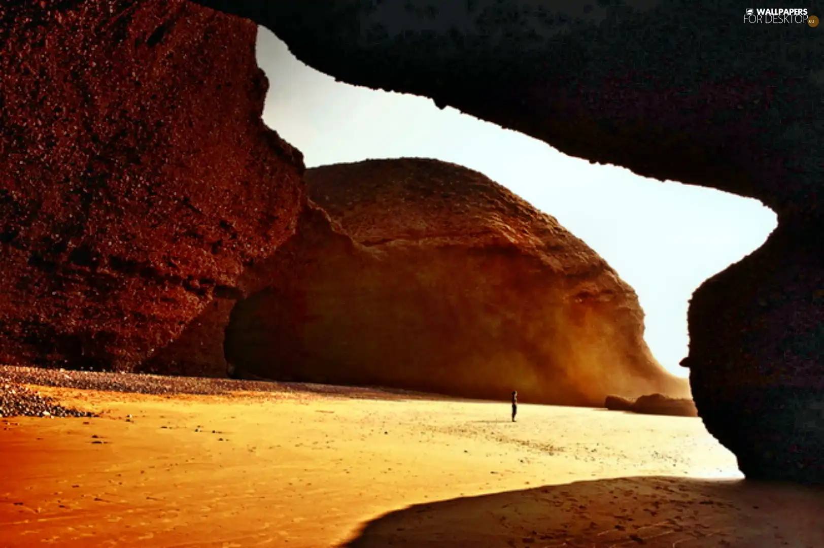 Human, Desert, rocks